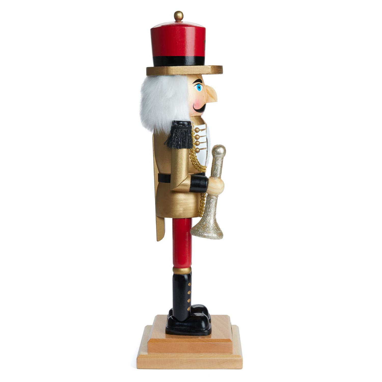 Schiaccianoci in legno con tromba 50 cm - FAO Schwarz