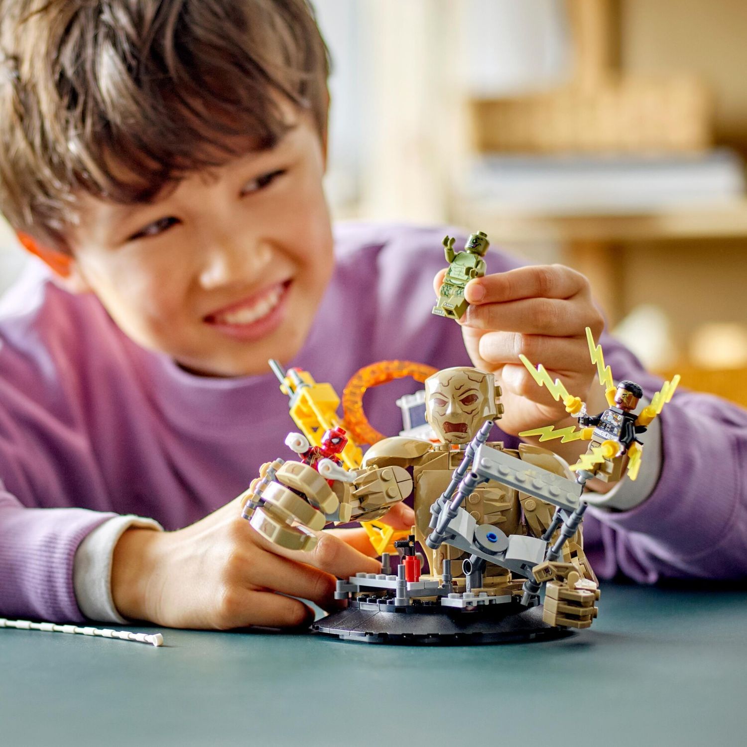 Lego Marvel 76280 Spider-Man Vs. Uomo Sabbia: Battaglia Finale Con Minifigure Dei Cattivi - LEGO