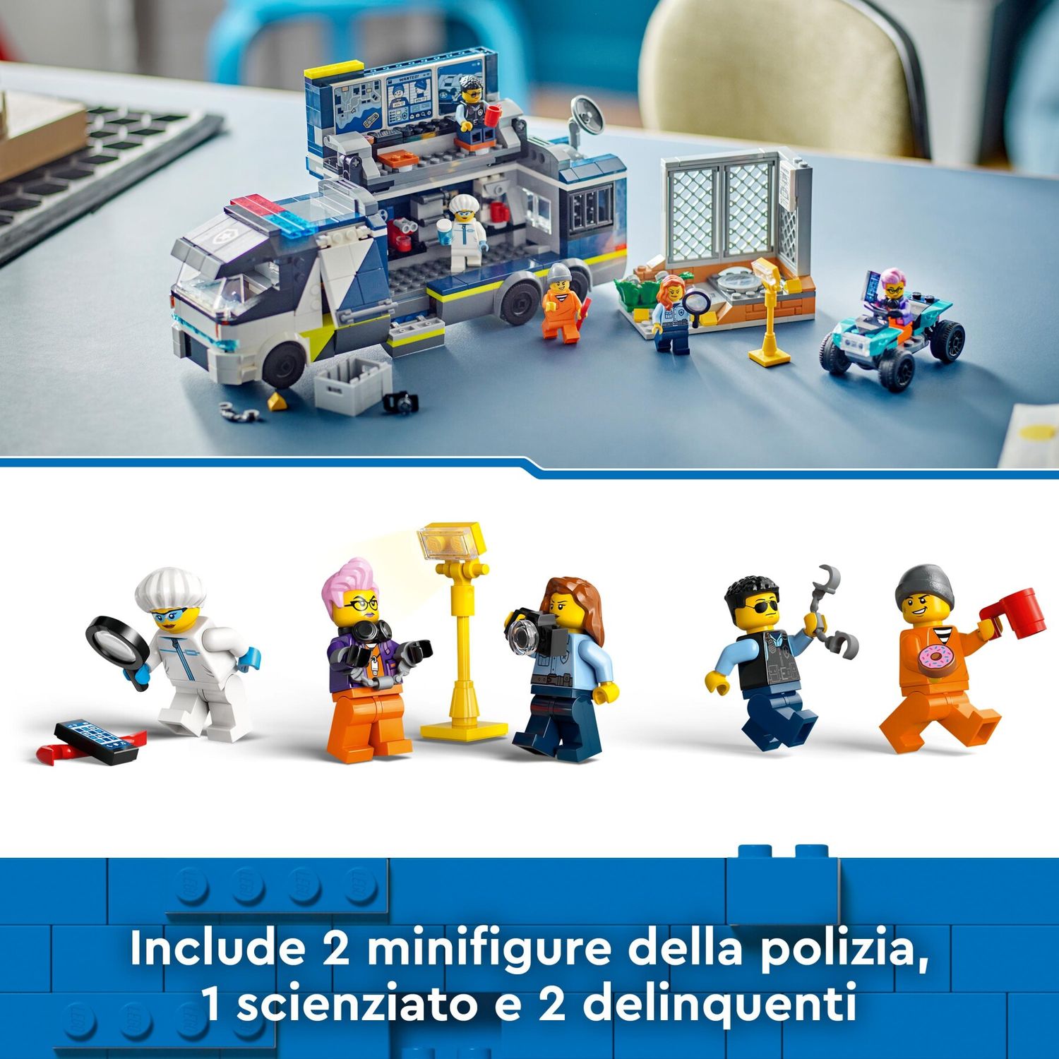 Lego City 60418 Camion Laboratorio Mobile Della Polizia - LEGO