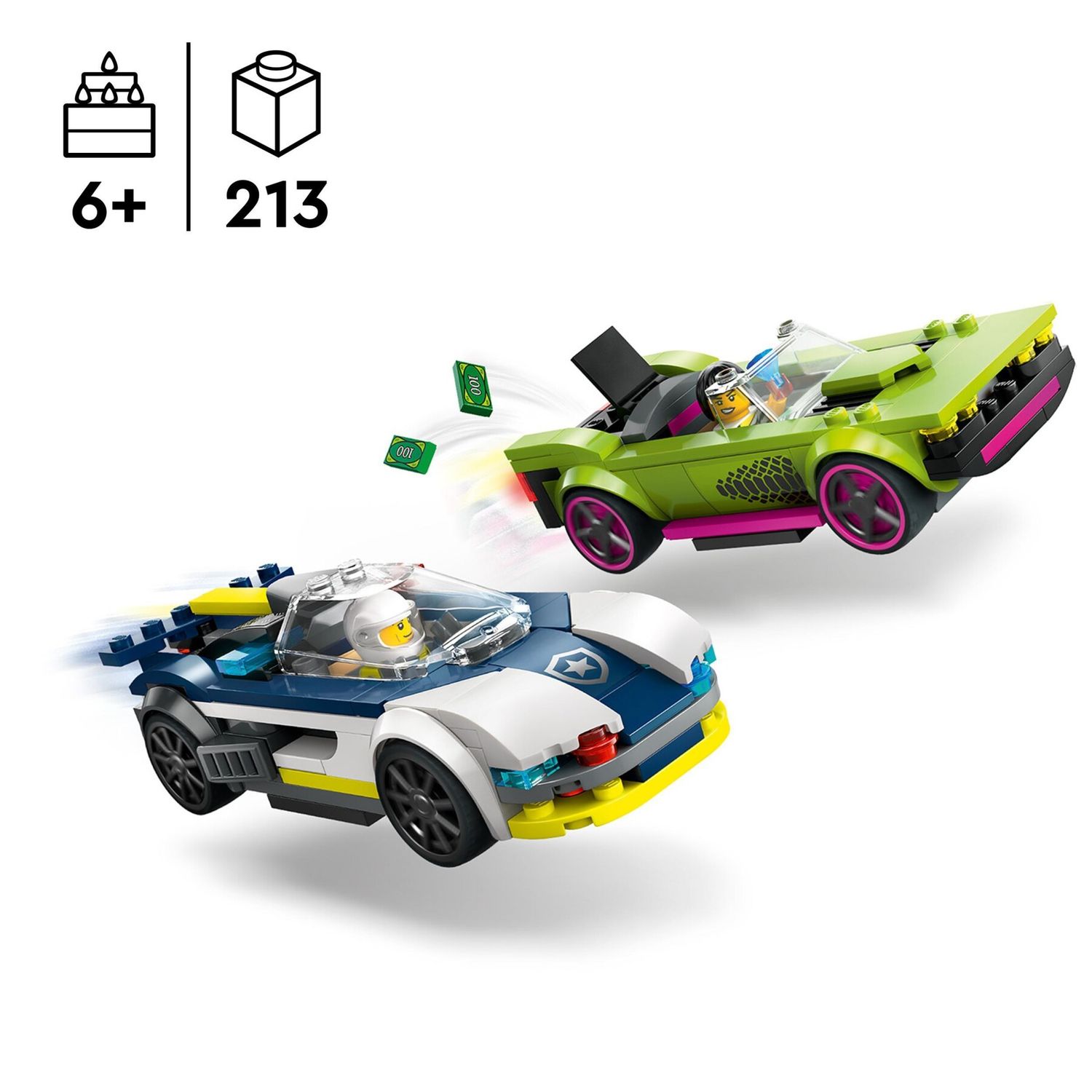 Lego City 60415 Inseguimento Della Macchina Da Corsa - LEGO
