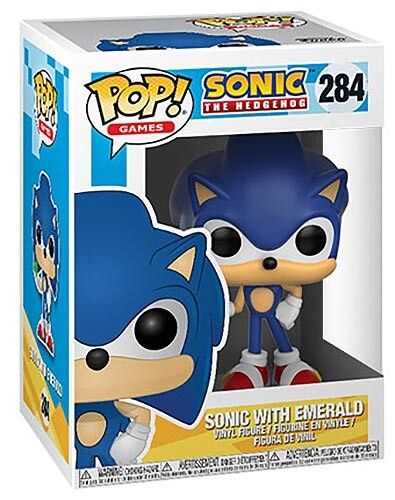 Funko POP! Sonic with Emerald - Sonic #284 - Funko