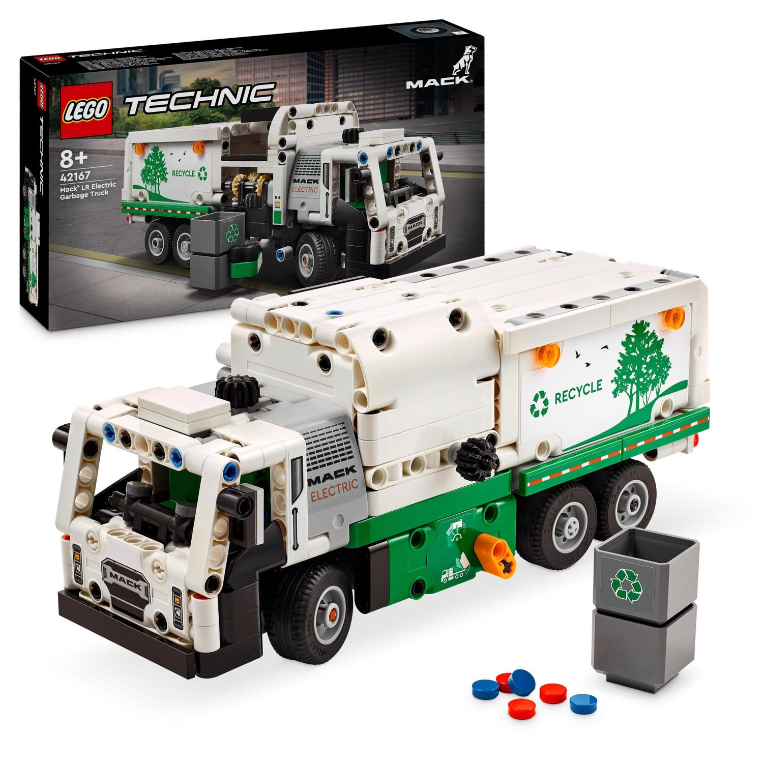Lego Technic 42167 Camion Della Spazzatura Mack Lr Electric - LEGO