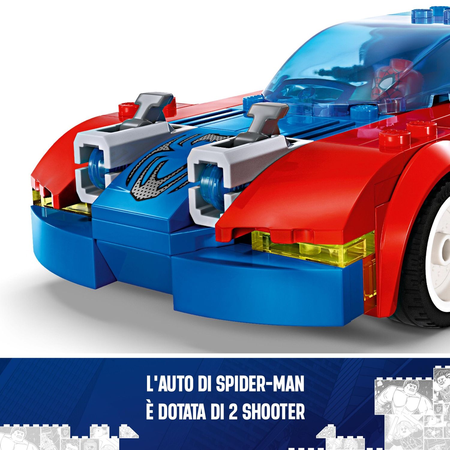 Lego Marvel 76279 Auto Da Corsa Di Spider-Man E Venom Goblin - LEGO