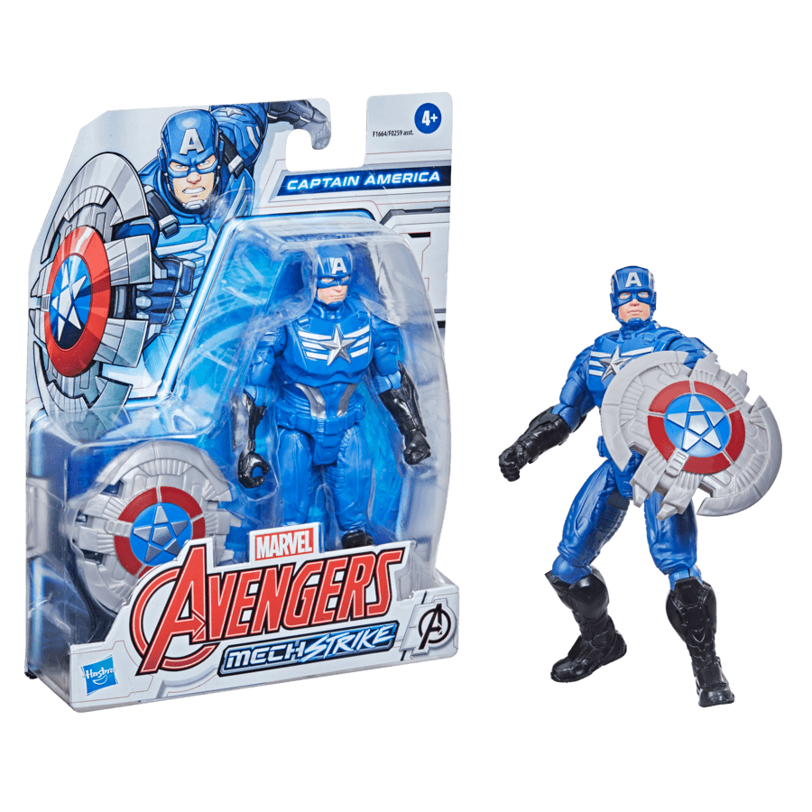 Capitan America - Personaggio Con Accessori 15Cm - Mech Strike - Marvel