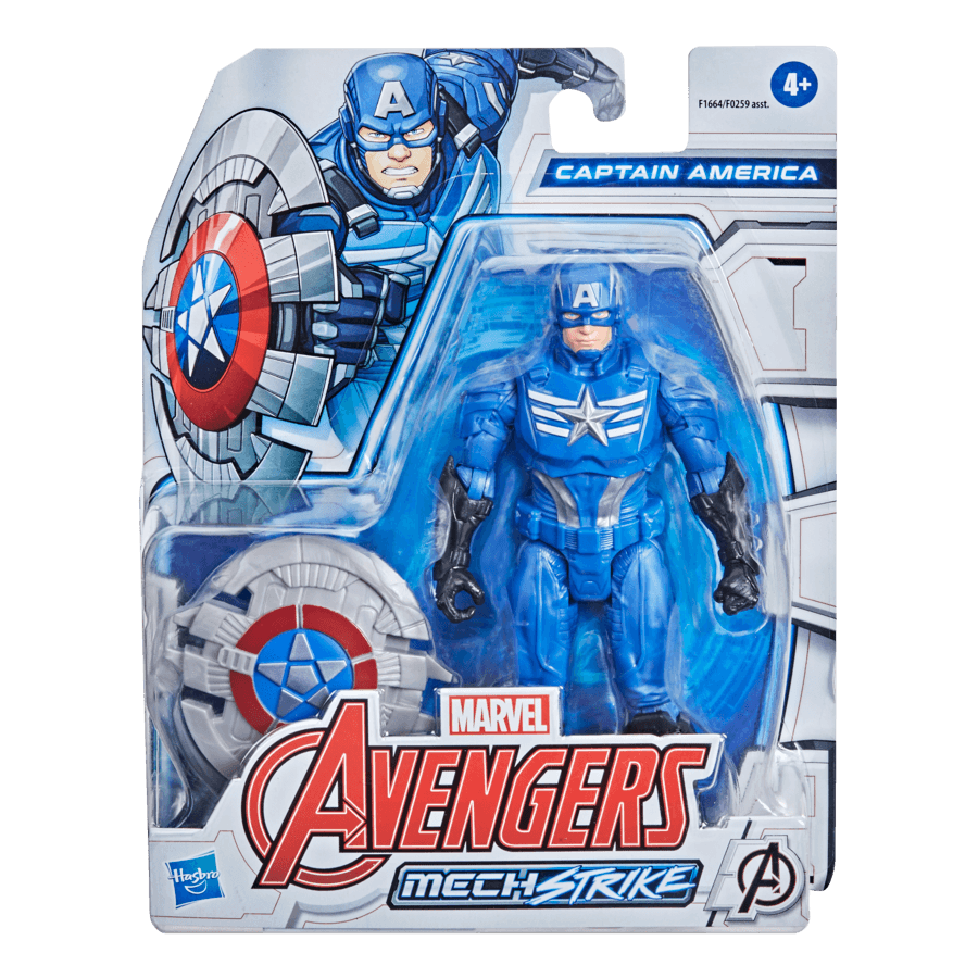 Capitan America - Personaggio Con Accessori 15Cm - Mech Strike - Marvel