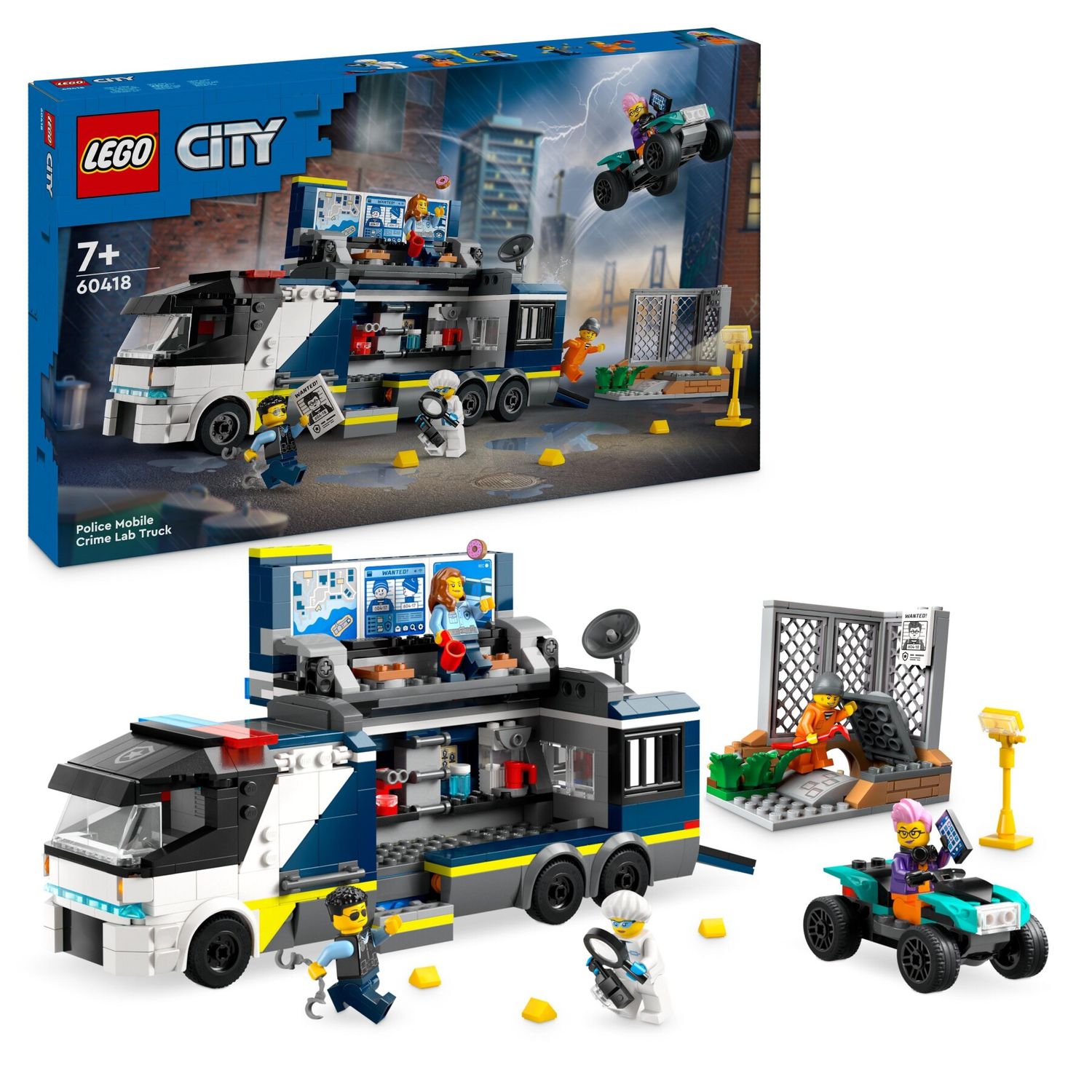 Lego City 60418 Camion Laboratorio Mobile Della Polizia - LEGO