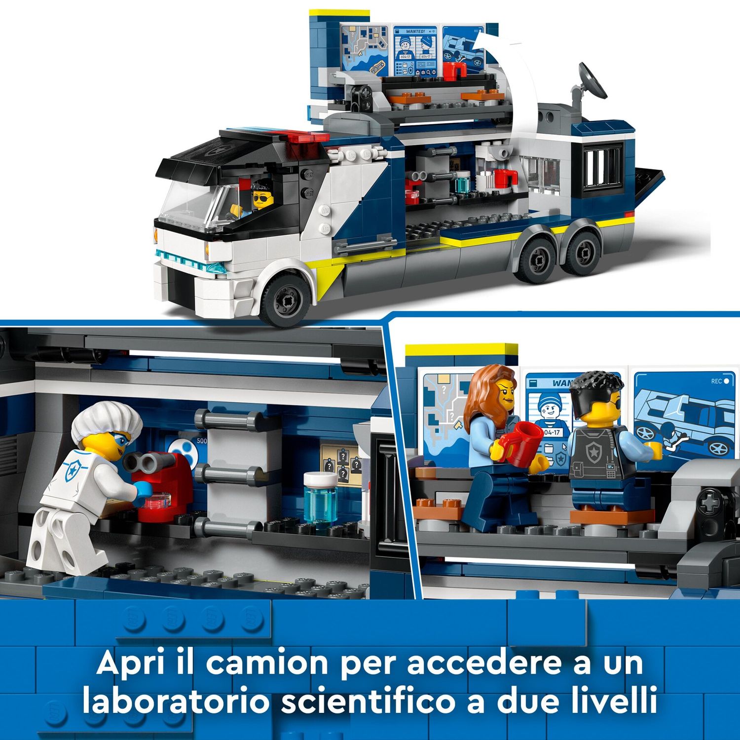 Lego City 60418 Camion Laboratorio Mobile Della Polizia - LEGO