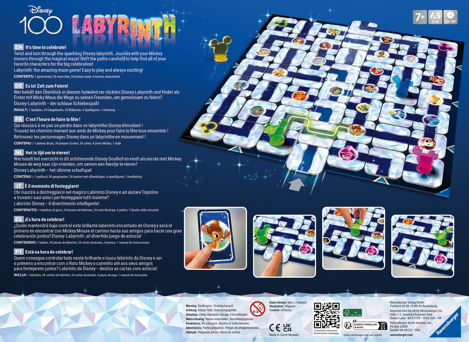 Labirinto Magico Disney 100Th Anniversary Labyrinth, Limited Edition Disney 100 - Ravensburger - Ravensburger