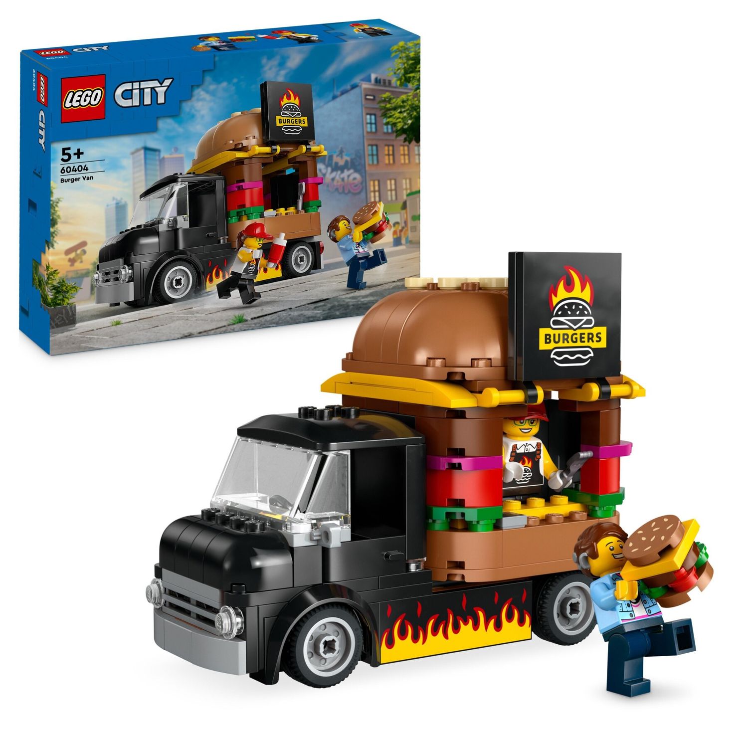 Lego City 60404 Furgone Degli Hamburger Giocattolo, - LEGO