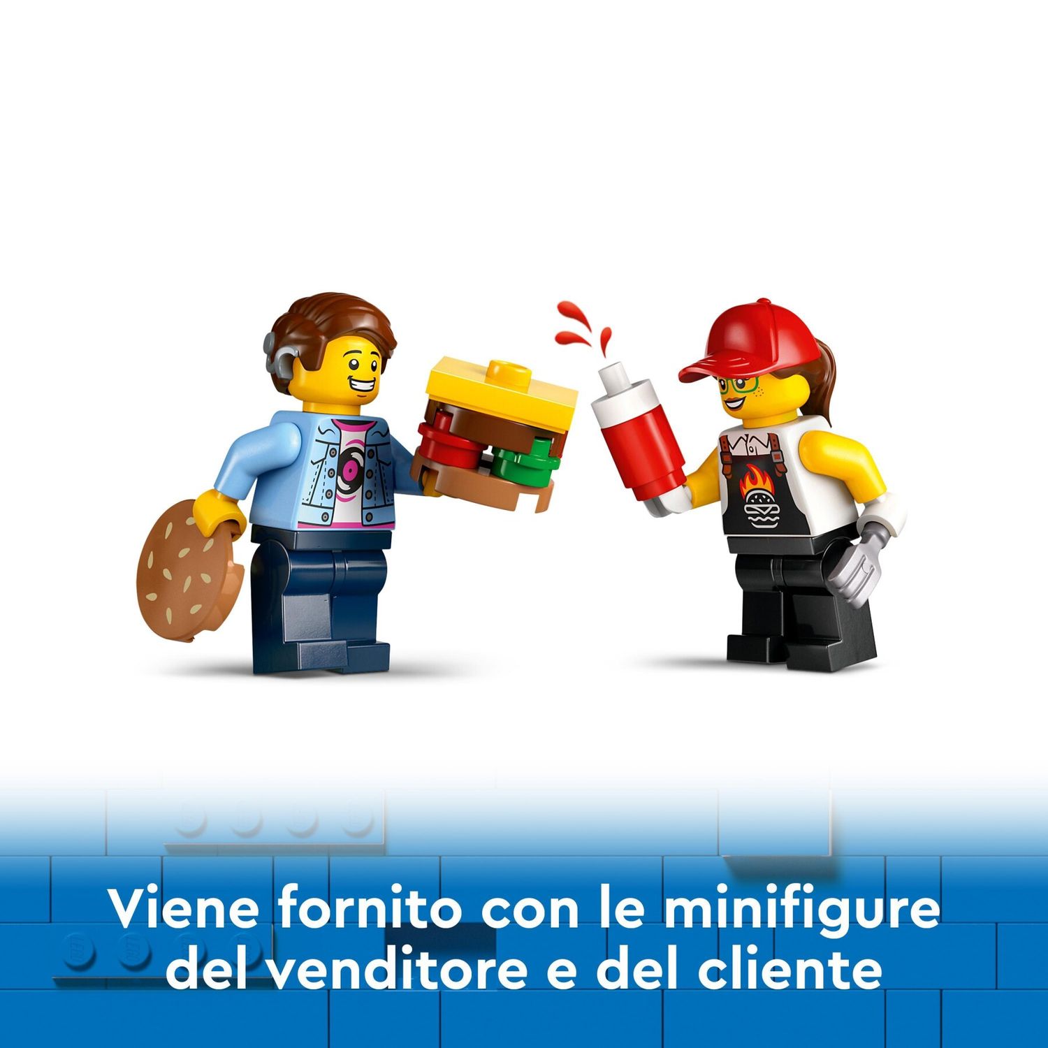 Lego City 60404 Furgone Degli Hamburger Giocattolo, - LEGO