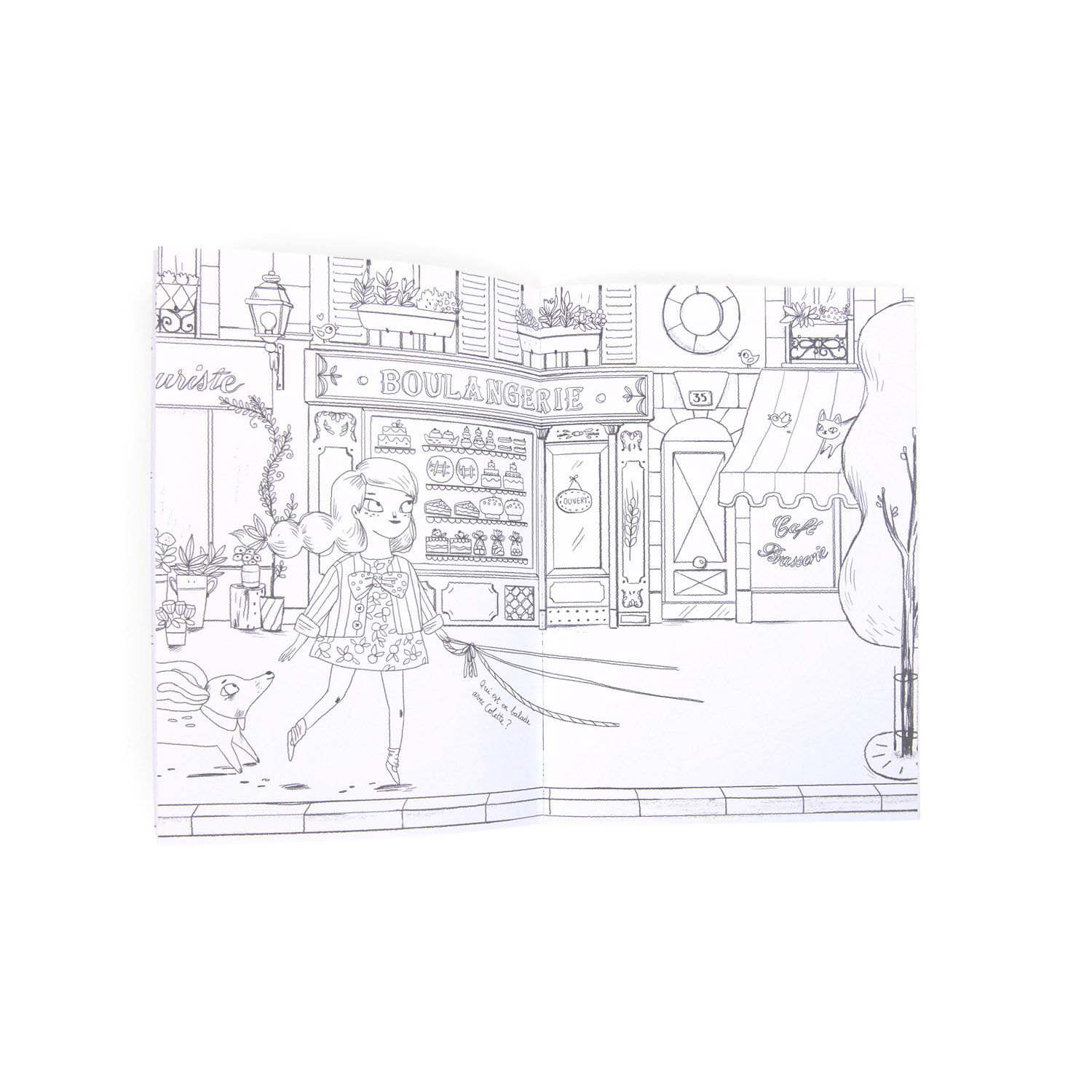 Libro da colorare Les Parisiennes  - Moulin Roty - Moulin Roty