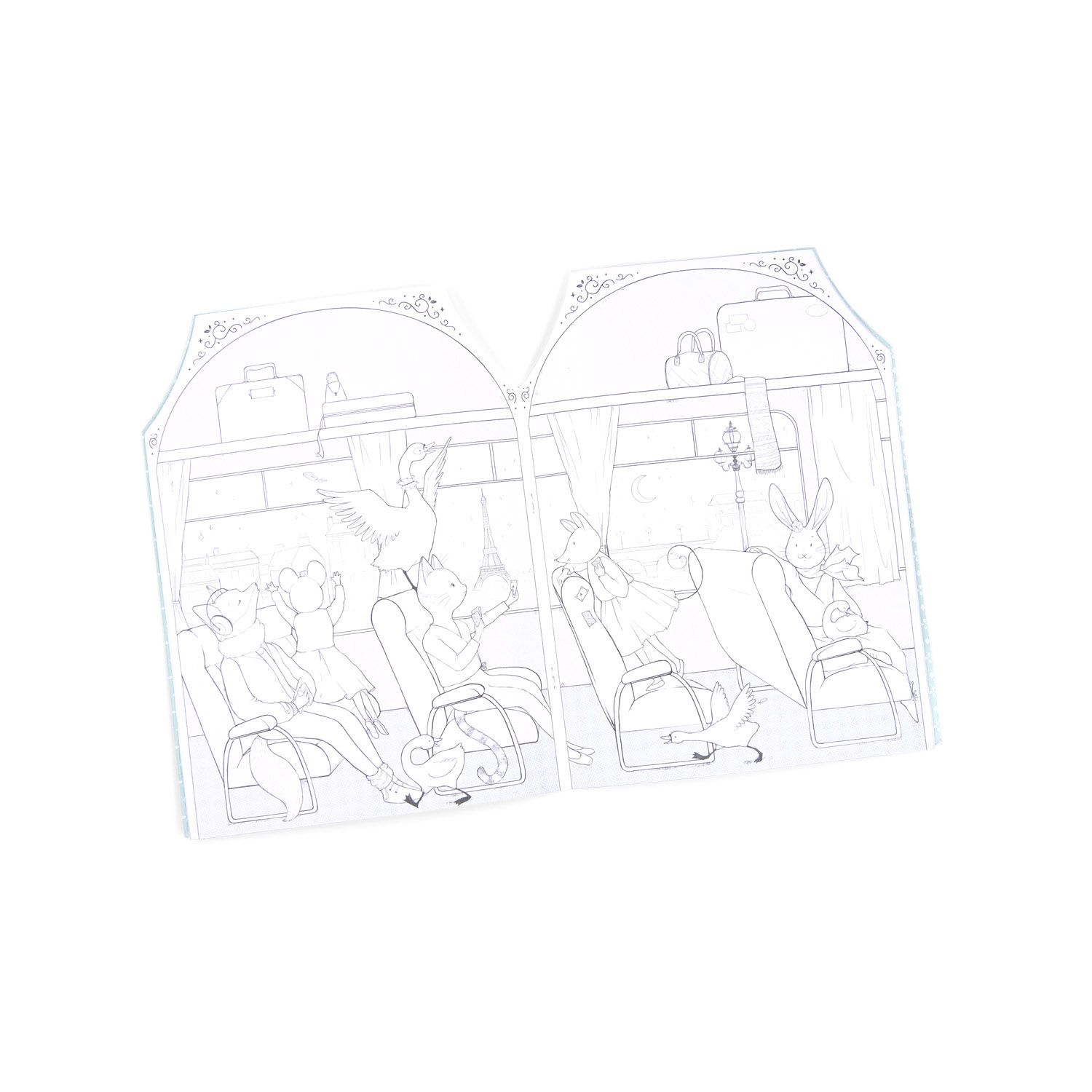 Libro da colorare + 170 adesivi - La Petite Ecole de Danse - Moulin Roty - Moulin Roty