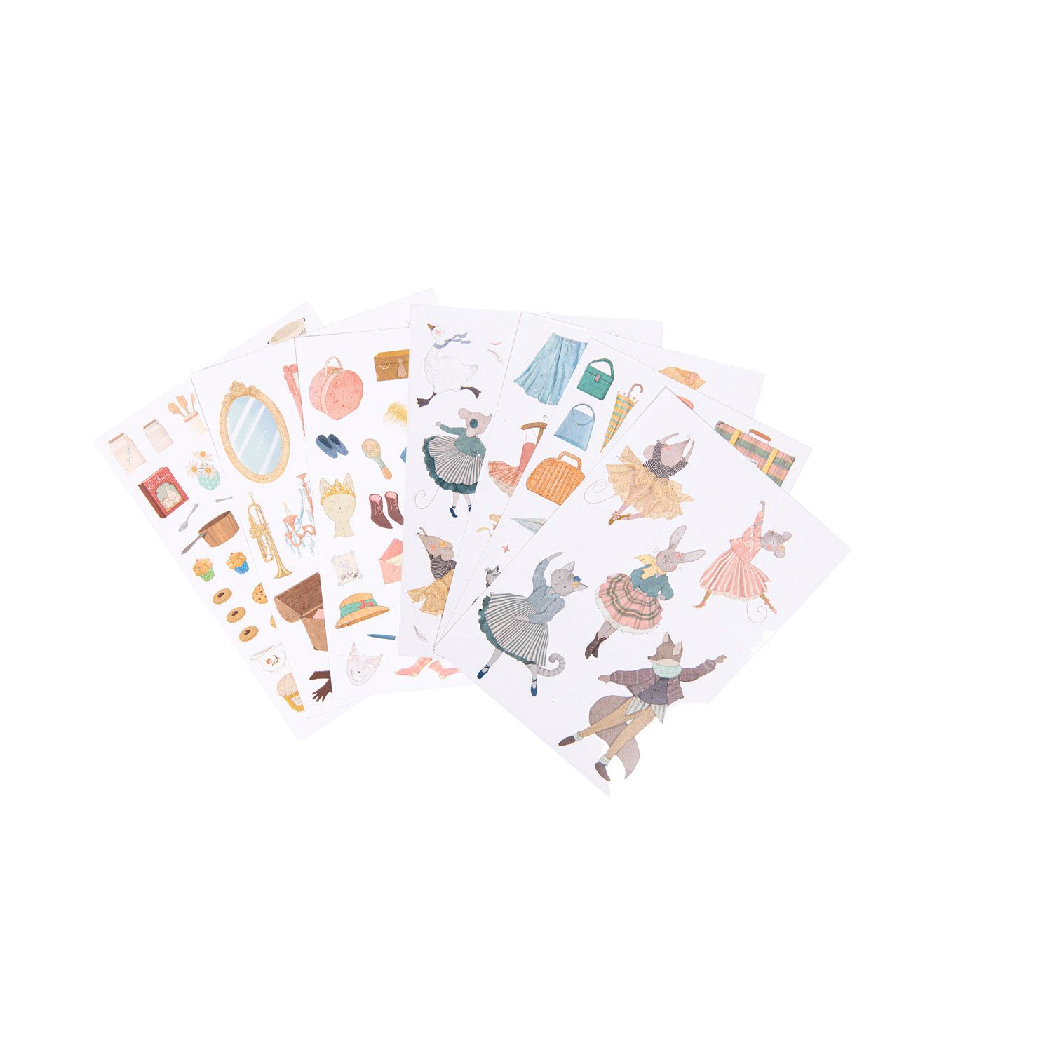 Libro da colorare + 170 adesivi - La Petite Ecole de Danse - Moulin Roty - Moulin Roty