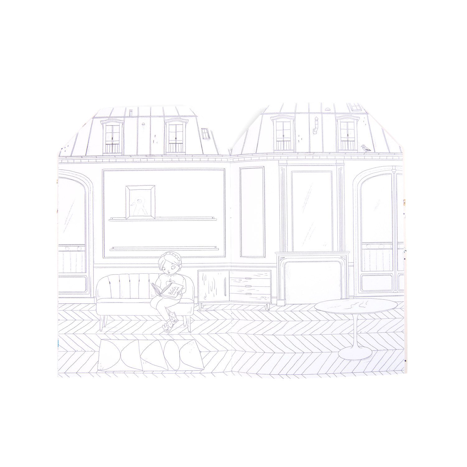 Libro da colorare + 145 adesivi - Les Parisiennes - Moulin Roty - Moulin Roty