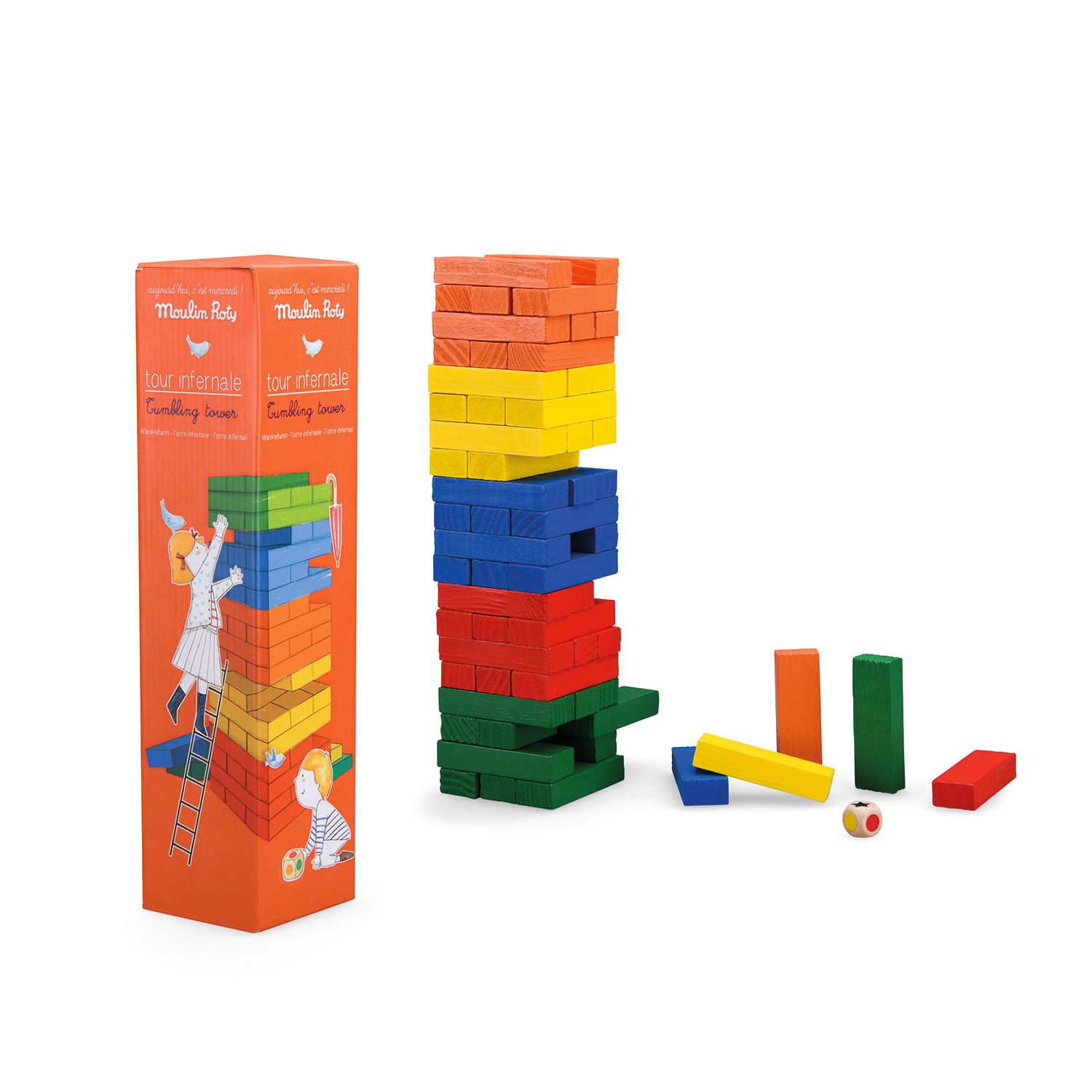 Torre cadente Oggi è mercoledì - Moulin Roty - Moulin Roty