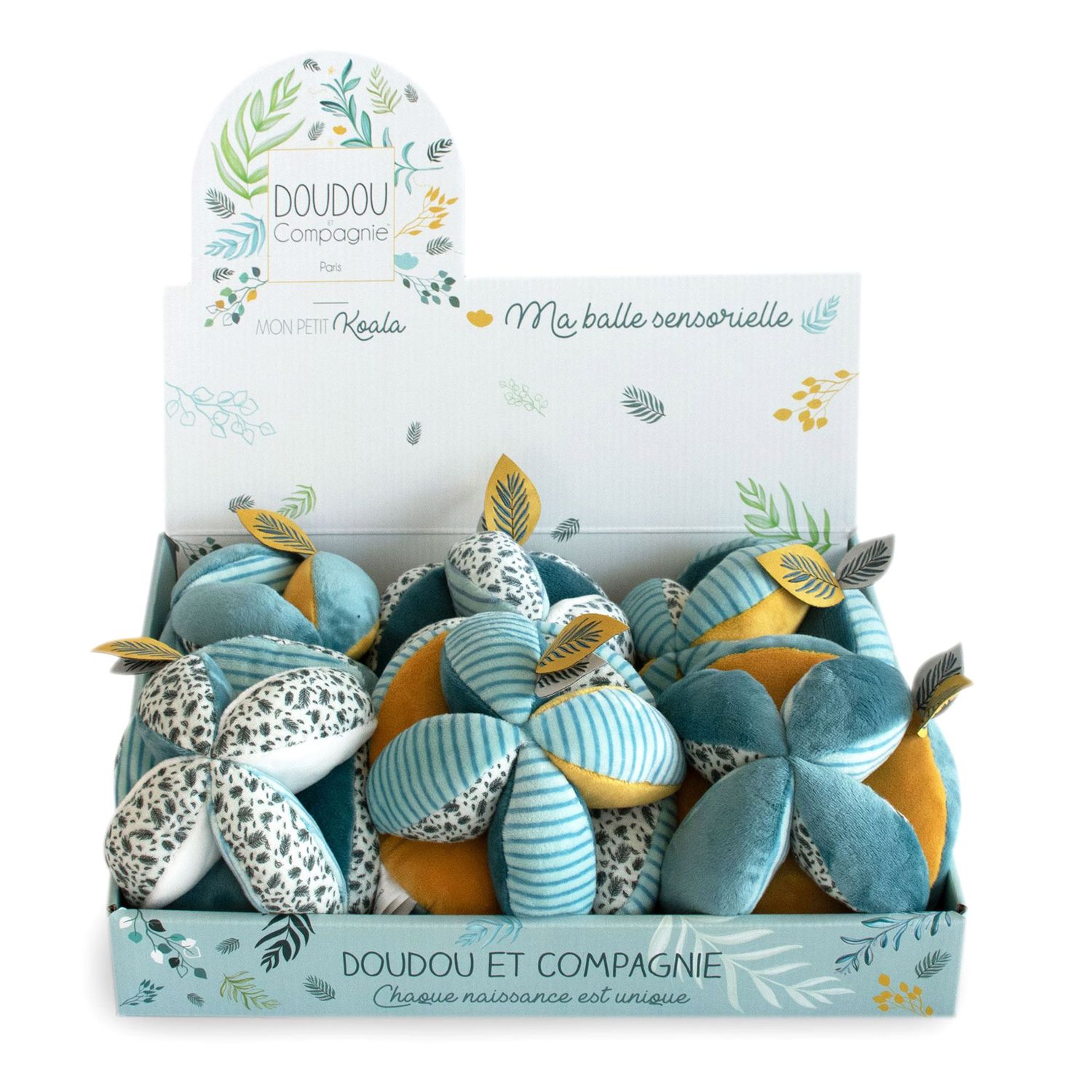 Koala - palla sensoriale con sonaglio - Doudou et Compagnie