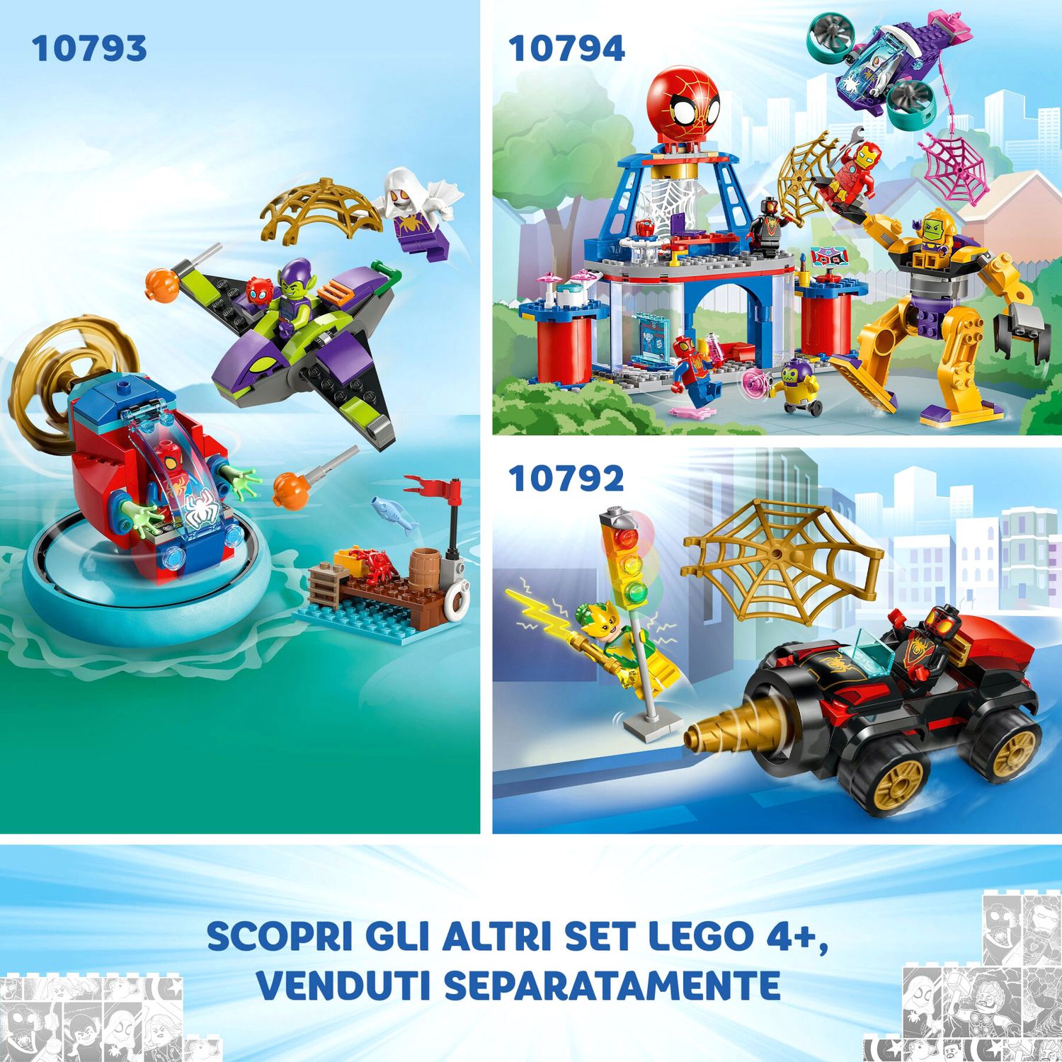Lego Spidey E I Suoi Fantastici Amici 10794 Quartier Generale Di Team Spidey - LEGO