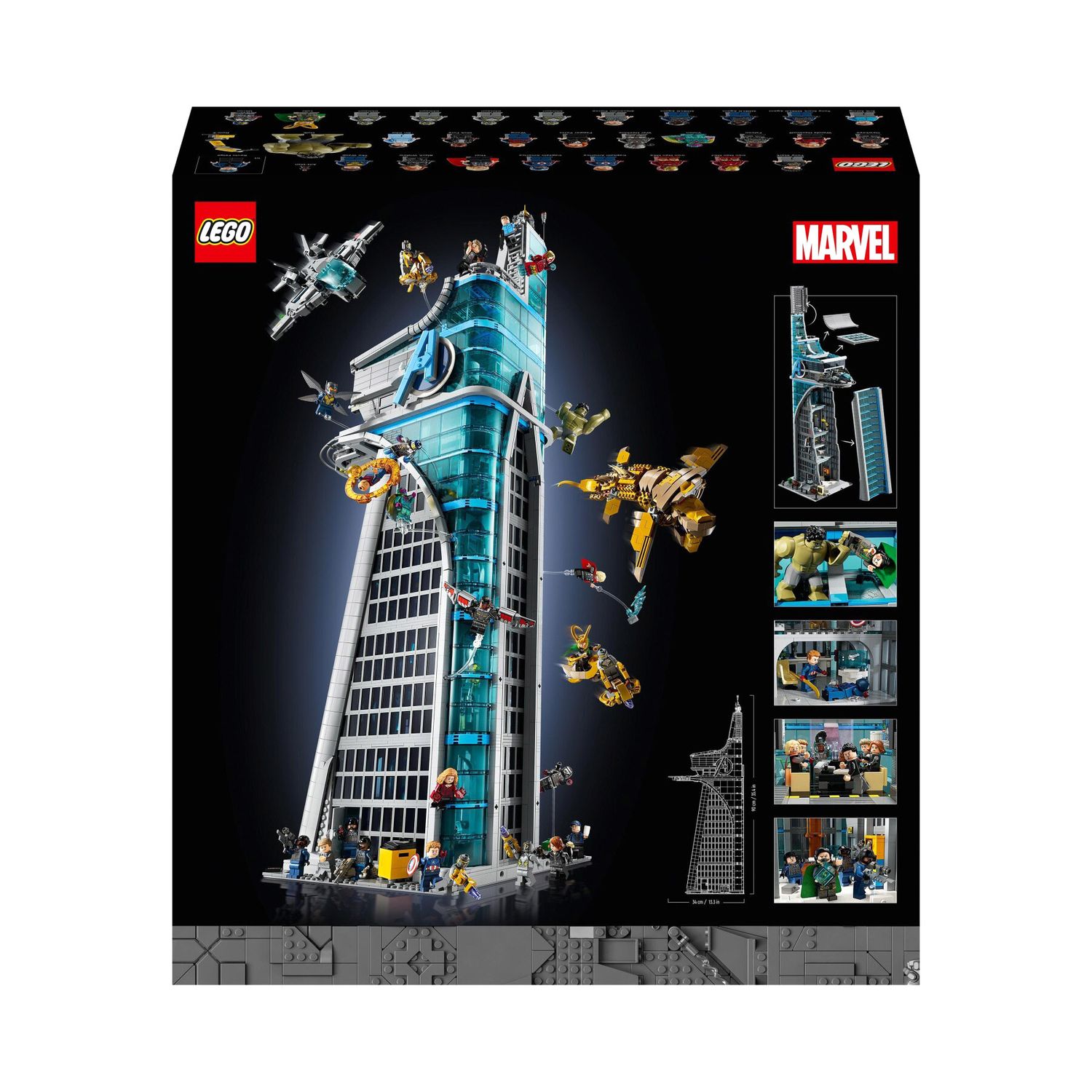 Lego Marvel 76269 Torre Degli Avengers, Modellino Di Aereo E 31 Minifigure - LEGO, Marvel