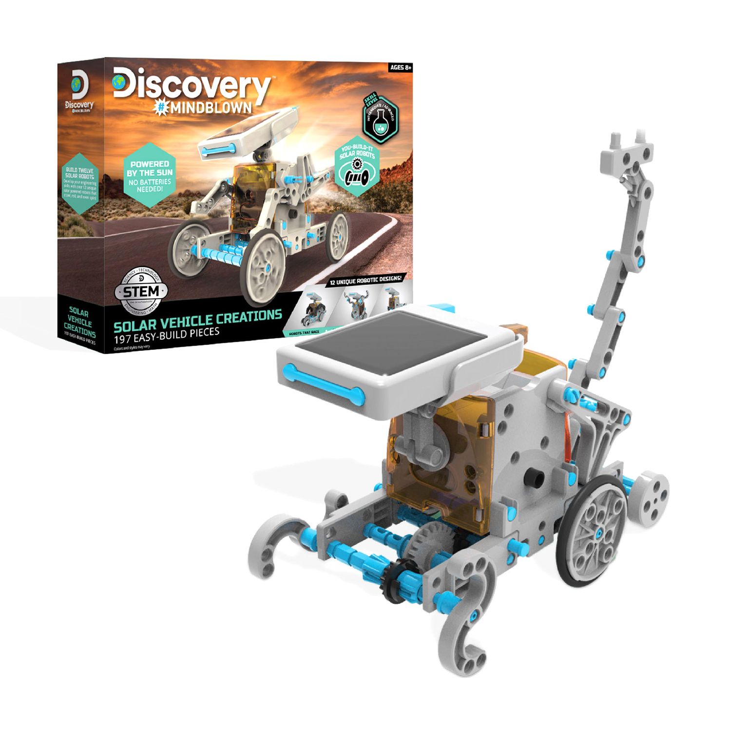 Kit Costruzione Veicolo Solare - 197 pezzi - Discovery Mindblown