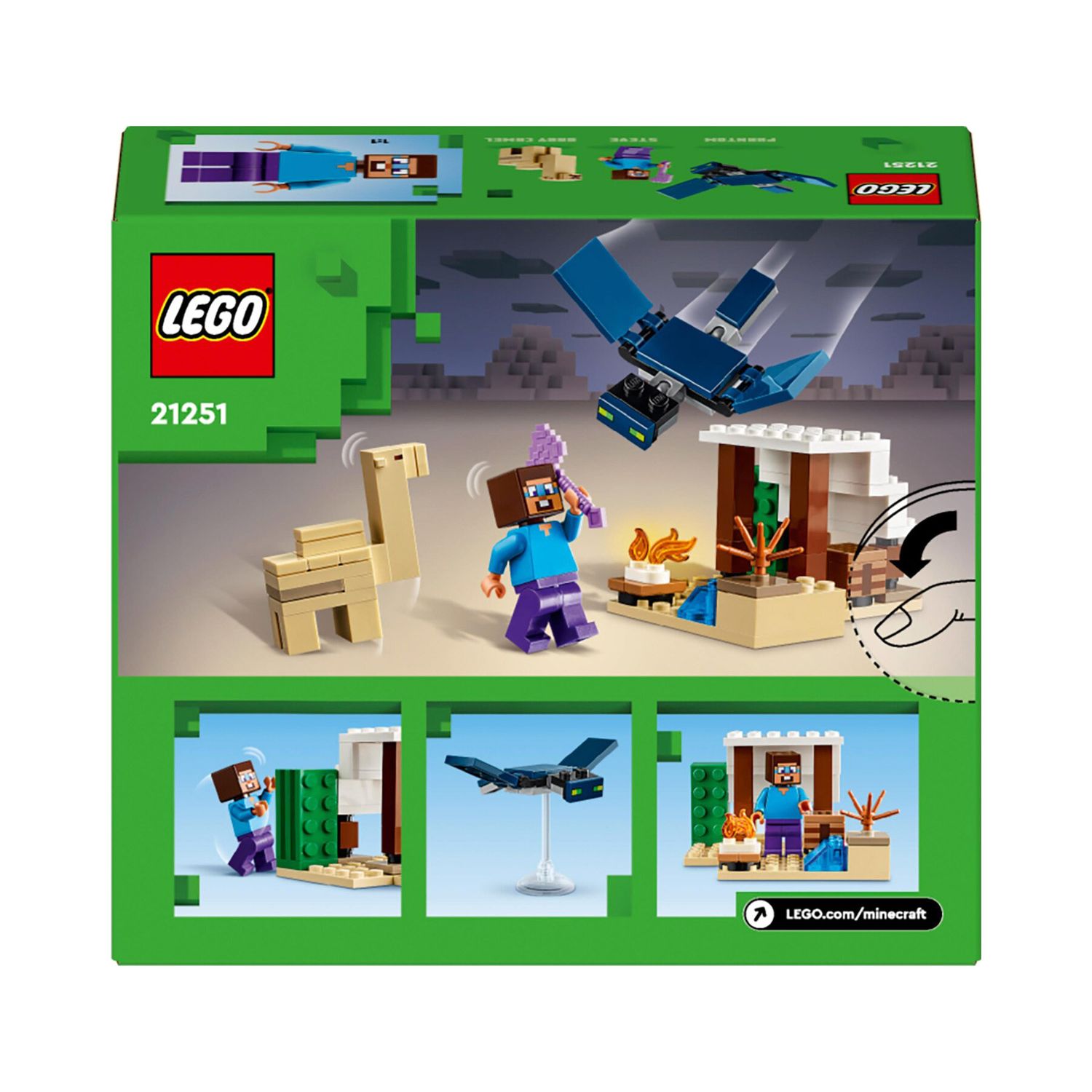 Lego Minecraft 21251 Spedizione Di Steve Nel Deserto - LEGO