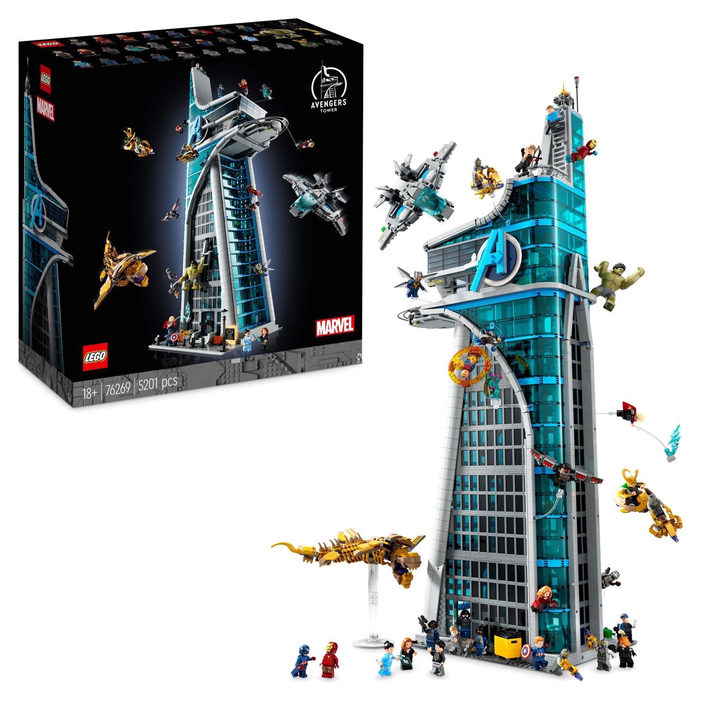 Lego Marvel 76269 Torre Degli Avengers, Modellino Di Aereo E 31 Minifigure - LEGO, Marvel