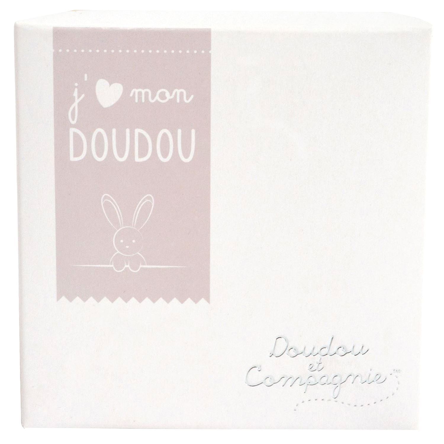 Orso scatola a fiore - beige - Doudou et Compagnie