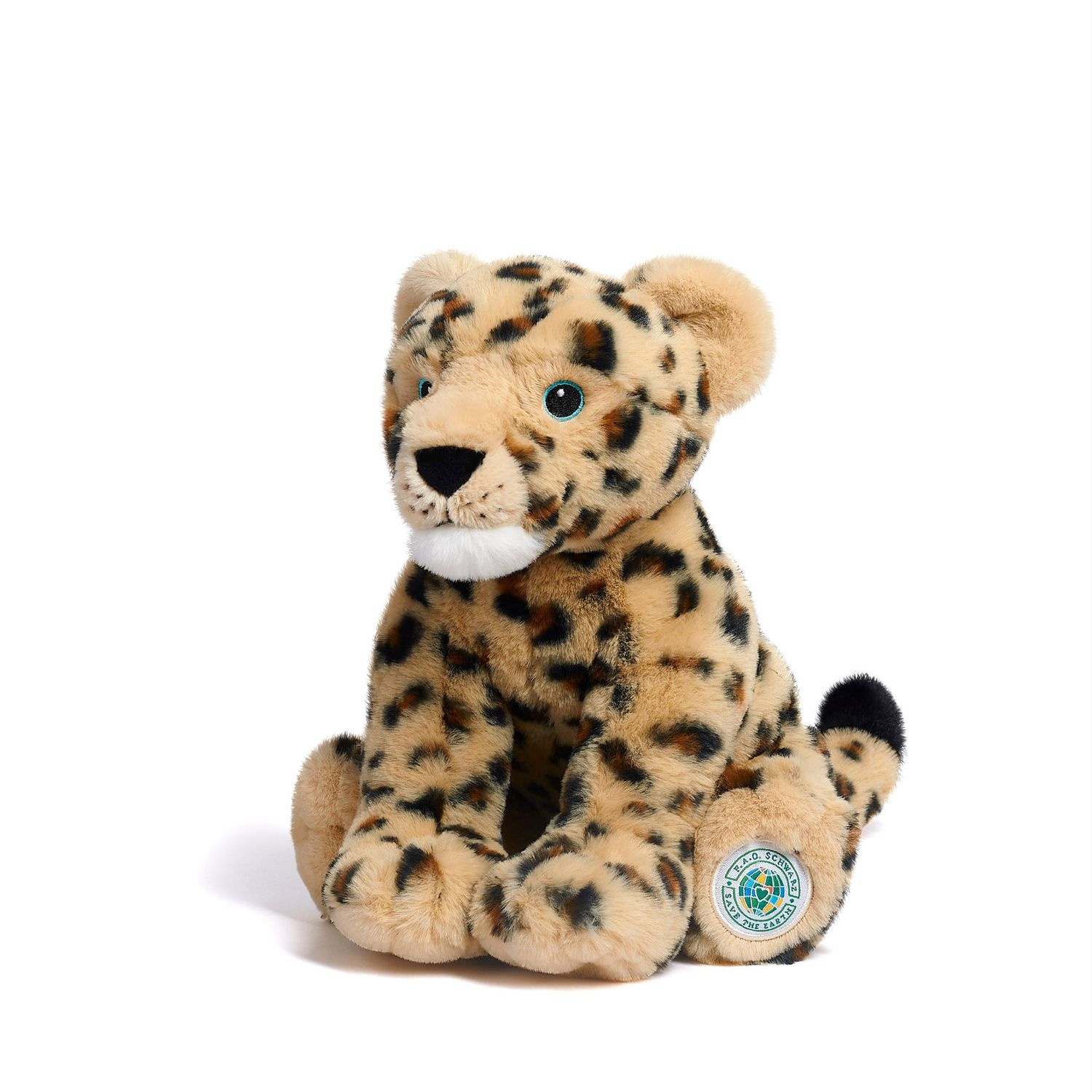 Peluche Leopardo delle Nevi Planet Love 100% da plastica riciclata, 25 cm - FAO Schwarz