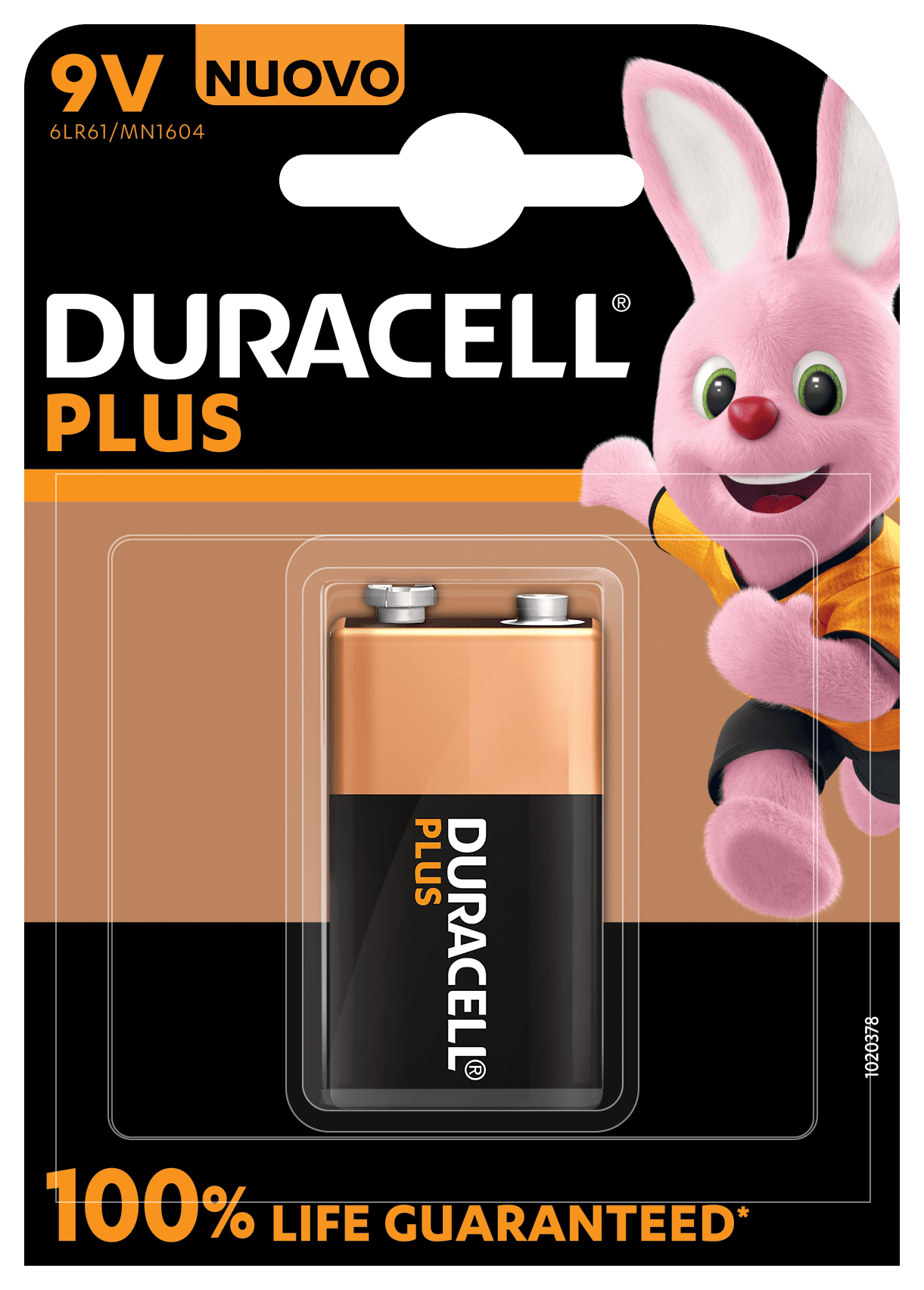 Duracell - Nuovo Plus 100 9V, Confezione Da 1 - Duracell