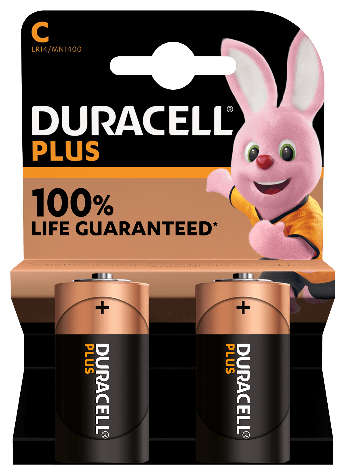 Duracell - Nuovo Plus 100 C, Batterie Mezzatorcia Alcaline, Confezione Da 2 - Duracell