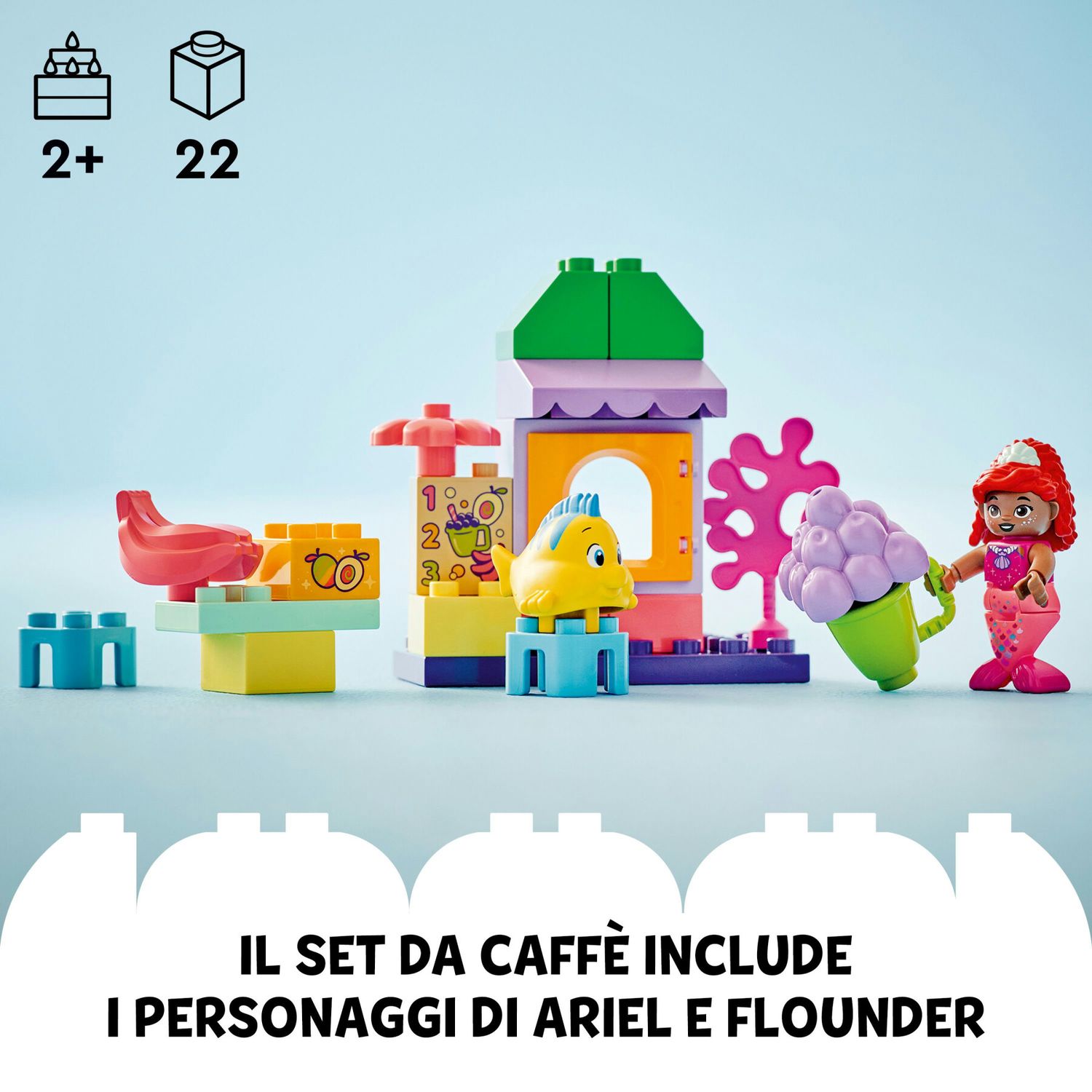 Lego Duplo Disney 10420 Il Chiosco Del Caffè Di Ariel E Flounder - LEGO