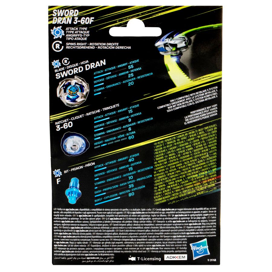 Starter Pack Top Beyblade X - Assortimento Di 1 Trottola E 1 Lanciatore - Beyblade