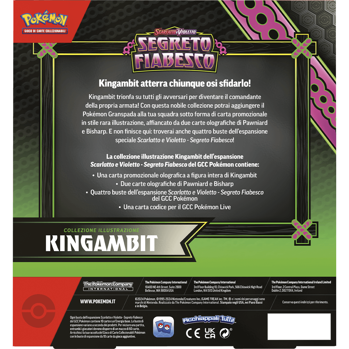 Pokemon Sv6.5 Segreto Fiabesco Collezione - Illustrazione Kingambit - Pokémon