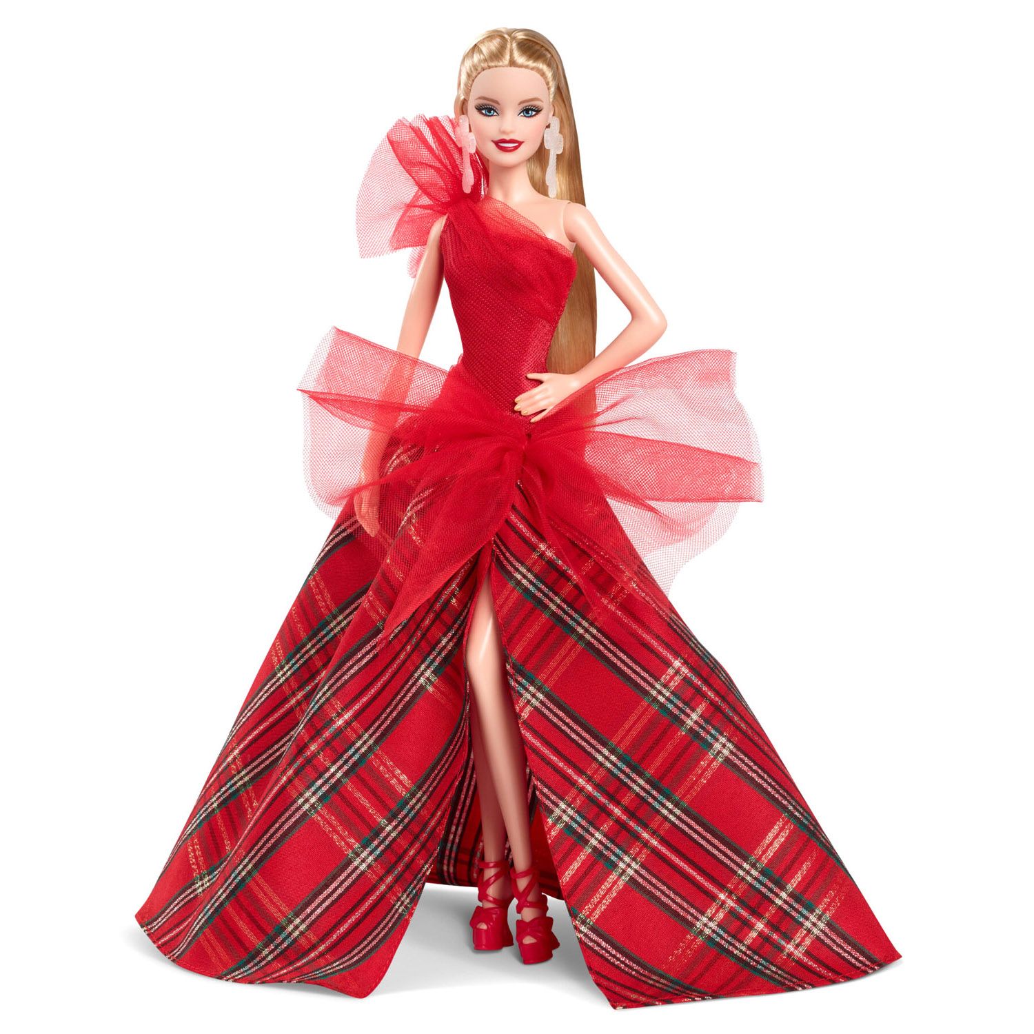 Barbie Signature Magia delle Feste 2024 con abito e gonna a quadri - Barbie