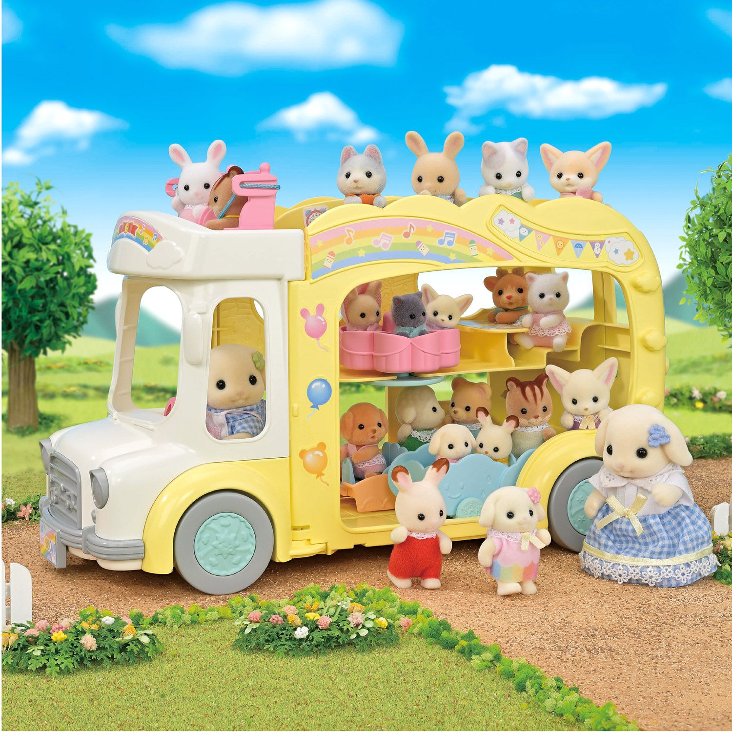 Asilo - il bus arcobaleno sole Sylvanian Families - Sylvanian Families