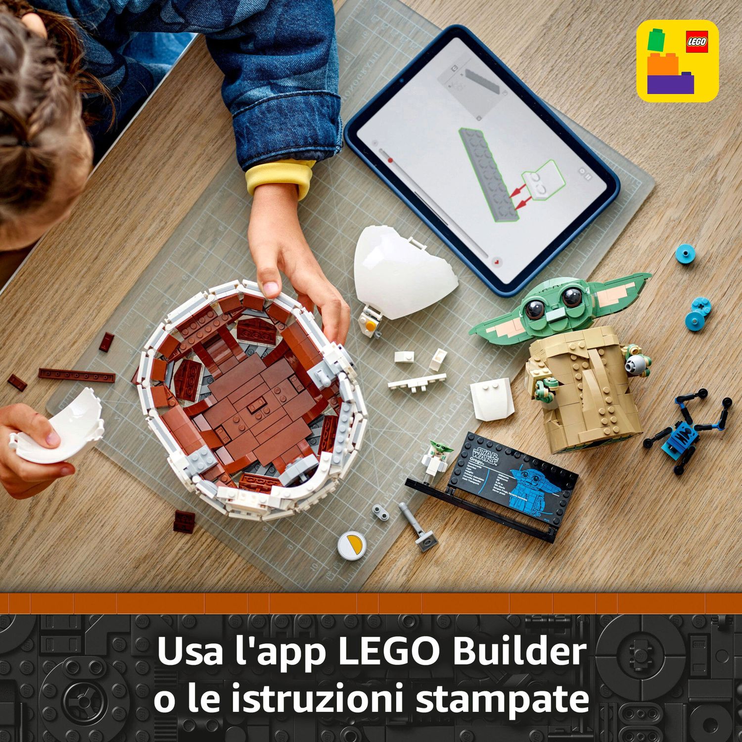 Lego Star Wars 75403 Grogu e Carrozzina con Rana Sorgan - LEGO