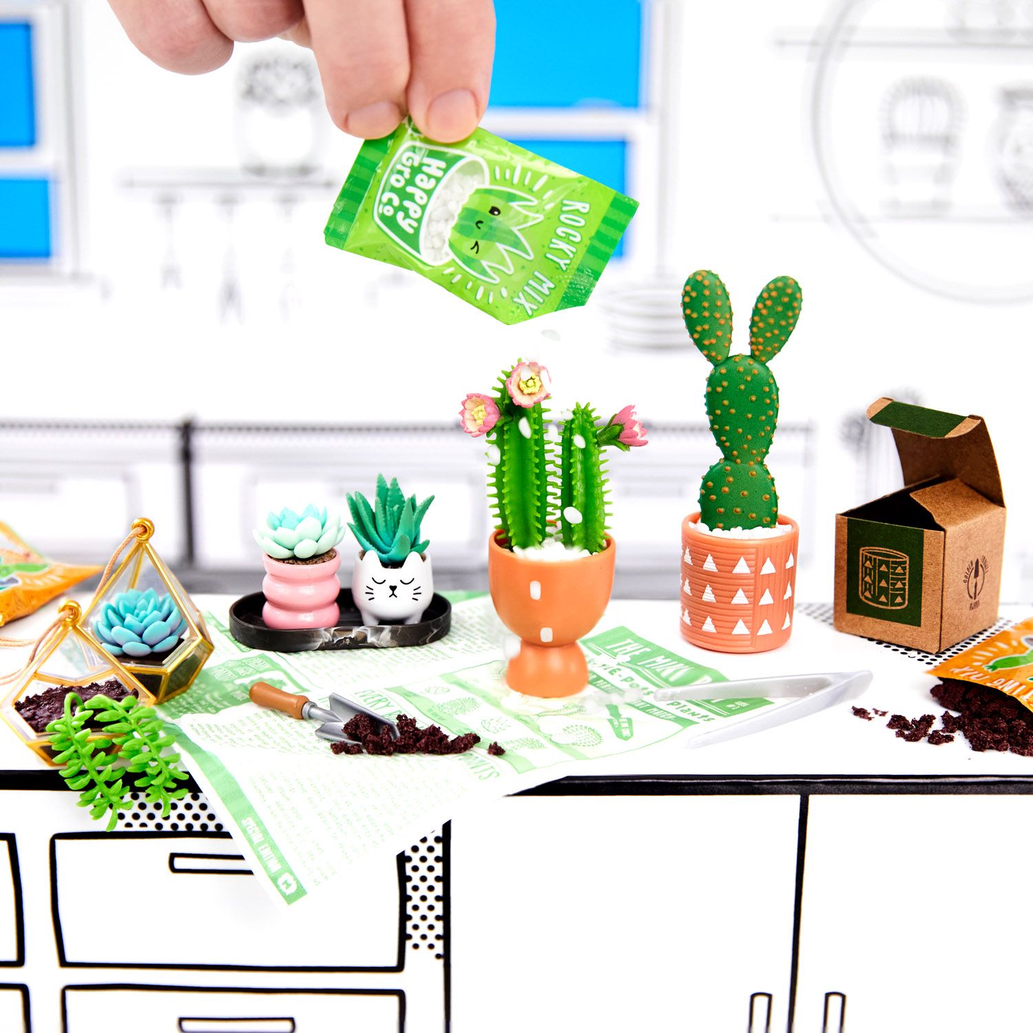 Make It Mini Lifestyle Miniverse Serie 1, Set Fai-Da-Te Con Repliche, Confezione Misteriosa E Gioco In Resina - Miniverse MGA