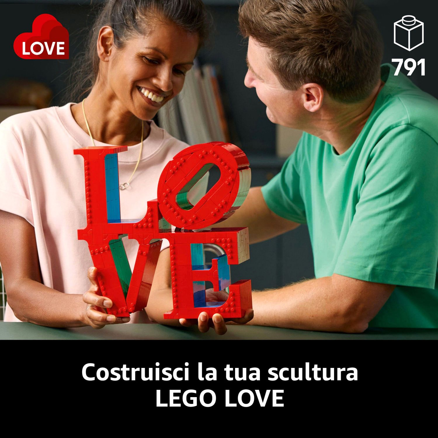 Lego Art 31214 Love: Scultura Pop di Robert Indiana - LEGO