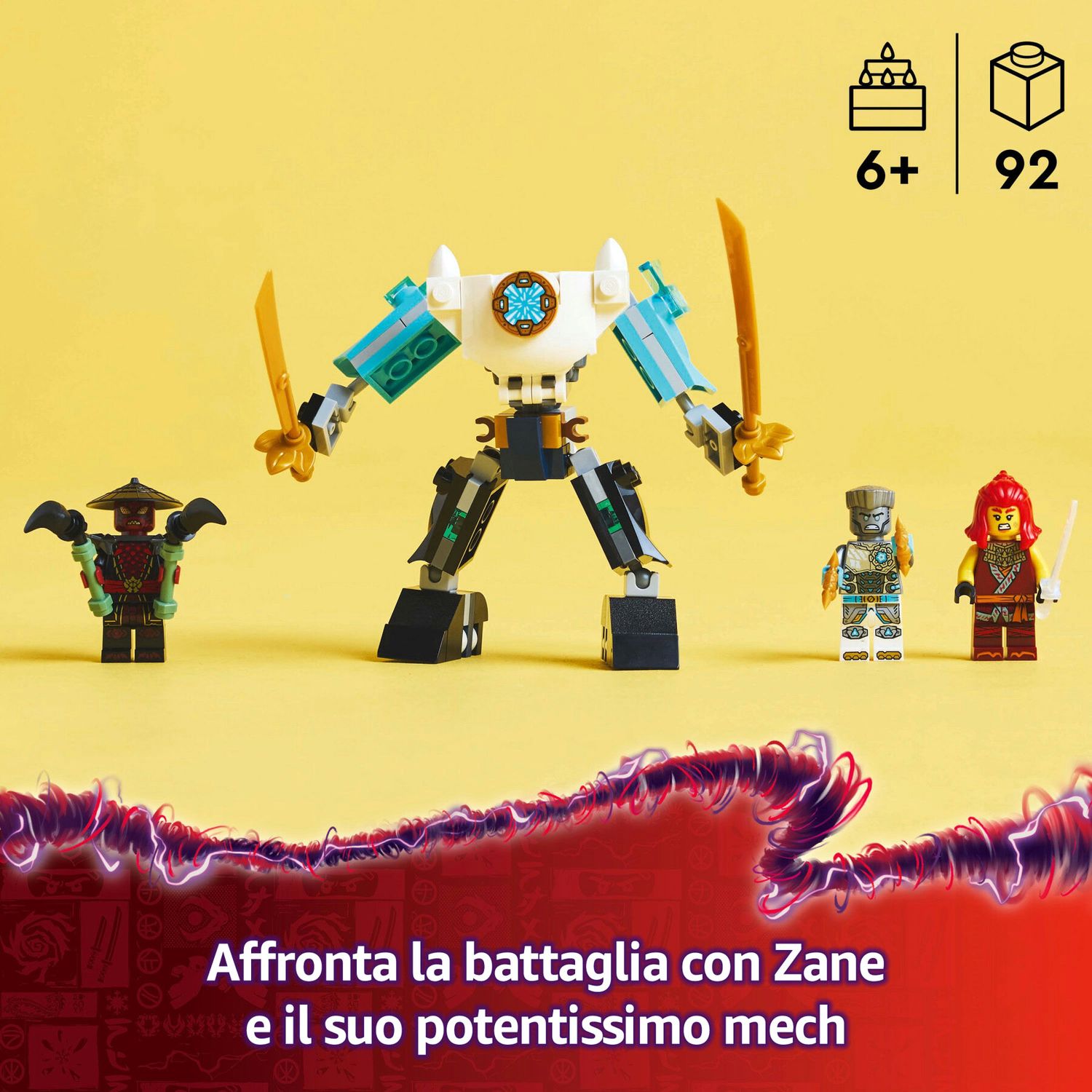 Lego Ninjago 71827 Mech da Battaglia di Zane - LEGO