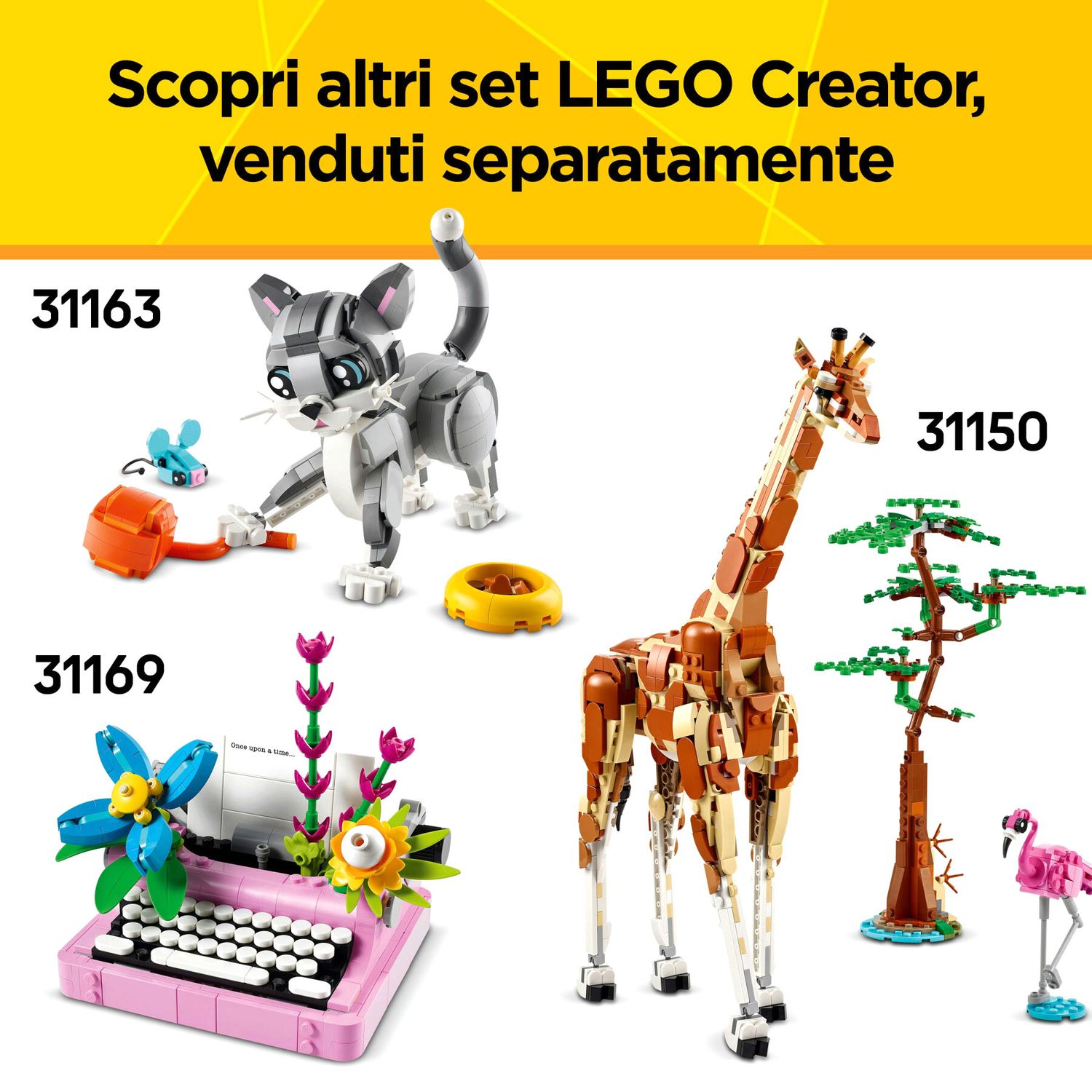 Lego Creator 3 in 1 31165 Animali Selvatici - Famiglia di Panda - LEGO