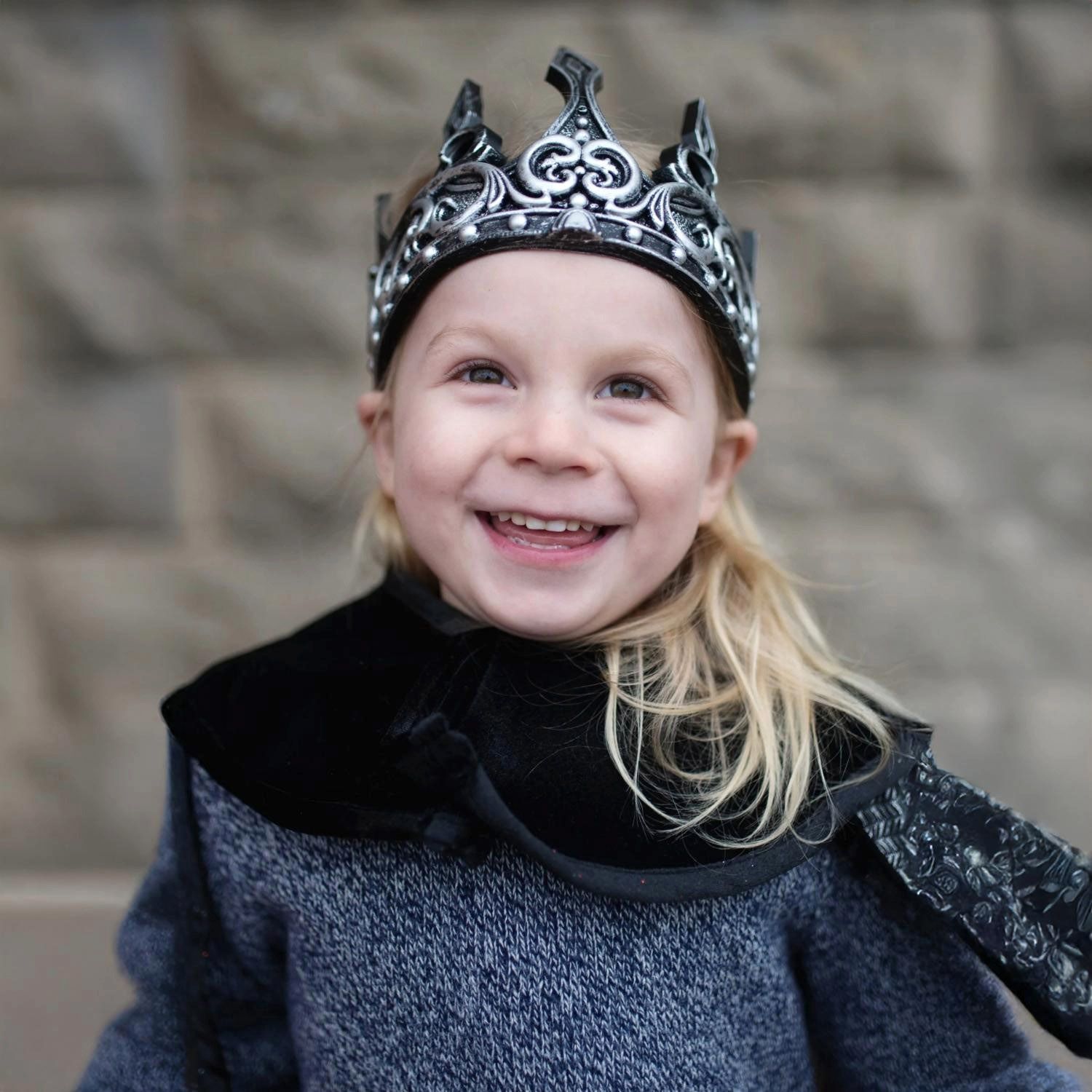 Corona Medievale Argento e Nero - Great Pretenders