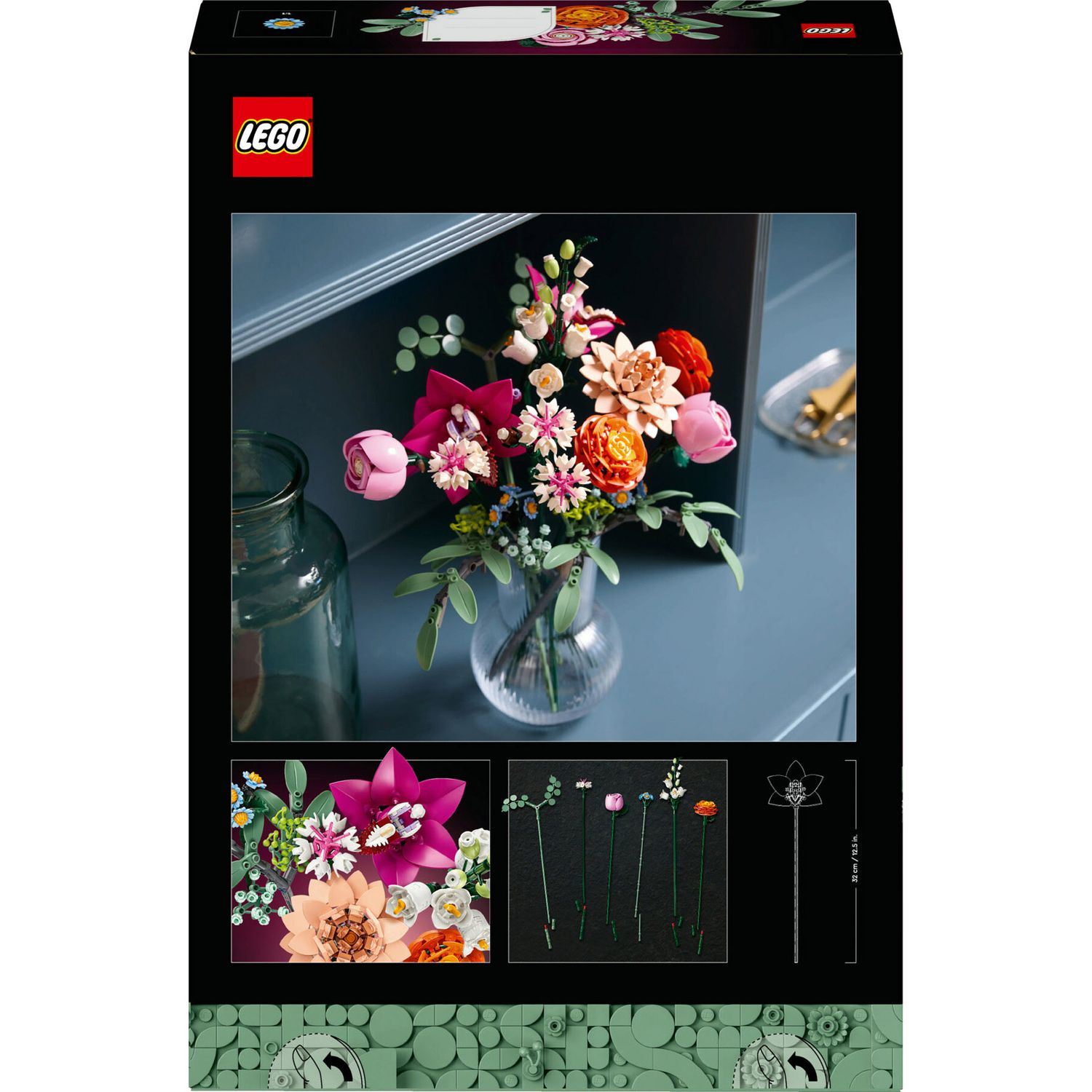Lego Botanicals 10342 Bouquet di Fiori Rosa - LEGO