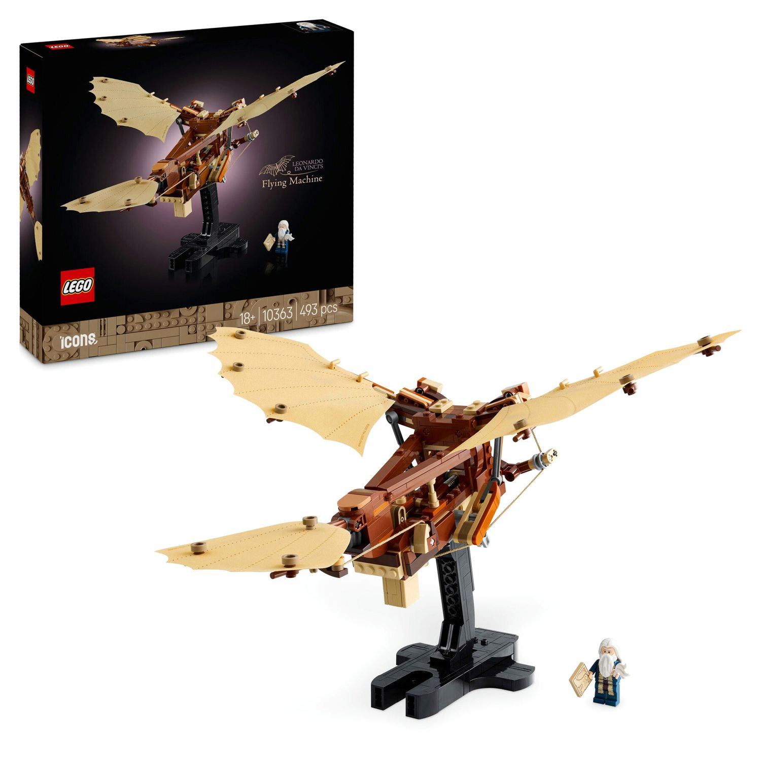 Lego Icons 10363 Macchina Volante di Leonardo da Vinci - LEGO