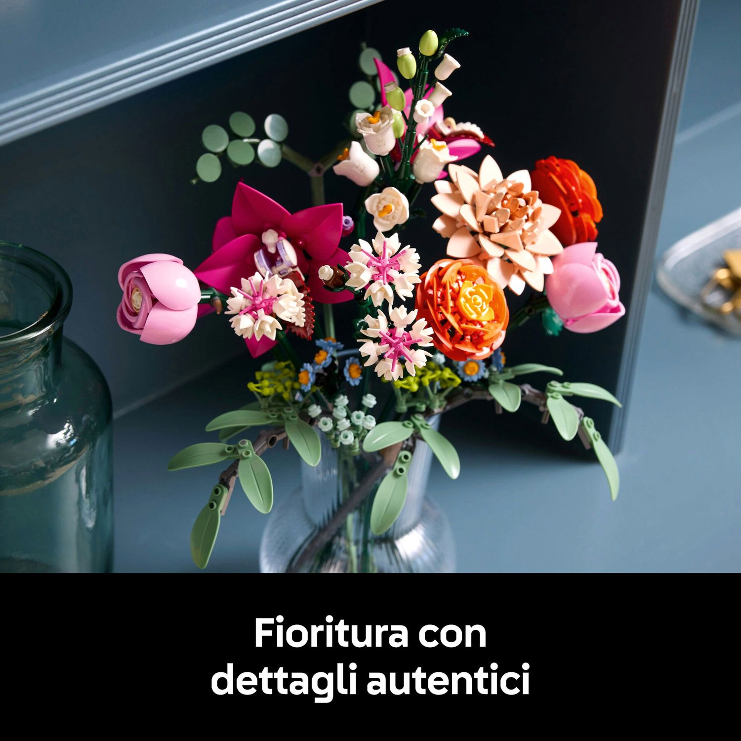 Lego Botanicals 10342 Bouquet di Fiori Rosa - LEGO