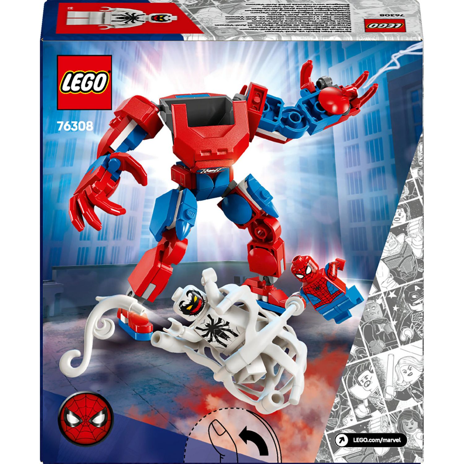 Lego Marvel 76308 Mech di Spider-Man contro Anti-Venom - LEGO