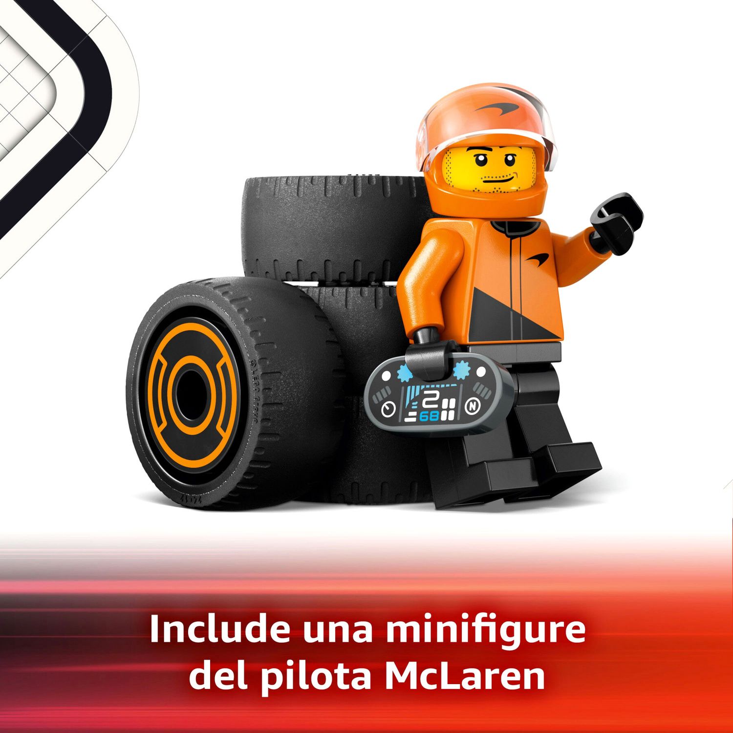 Lego City 60442 Pilota e Monoposto McLaren F1 - LEGO