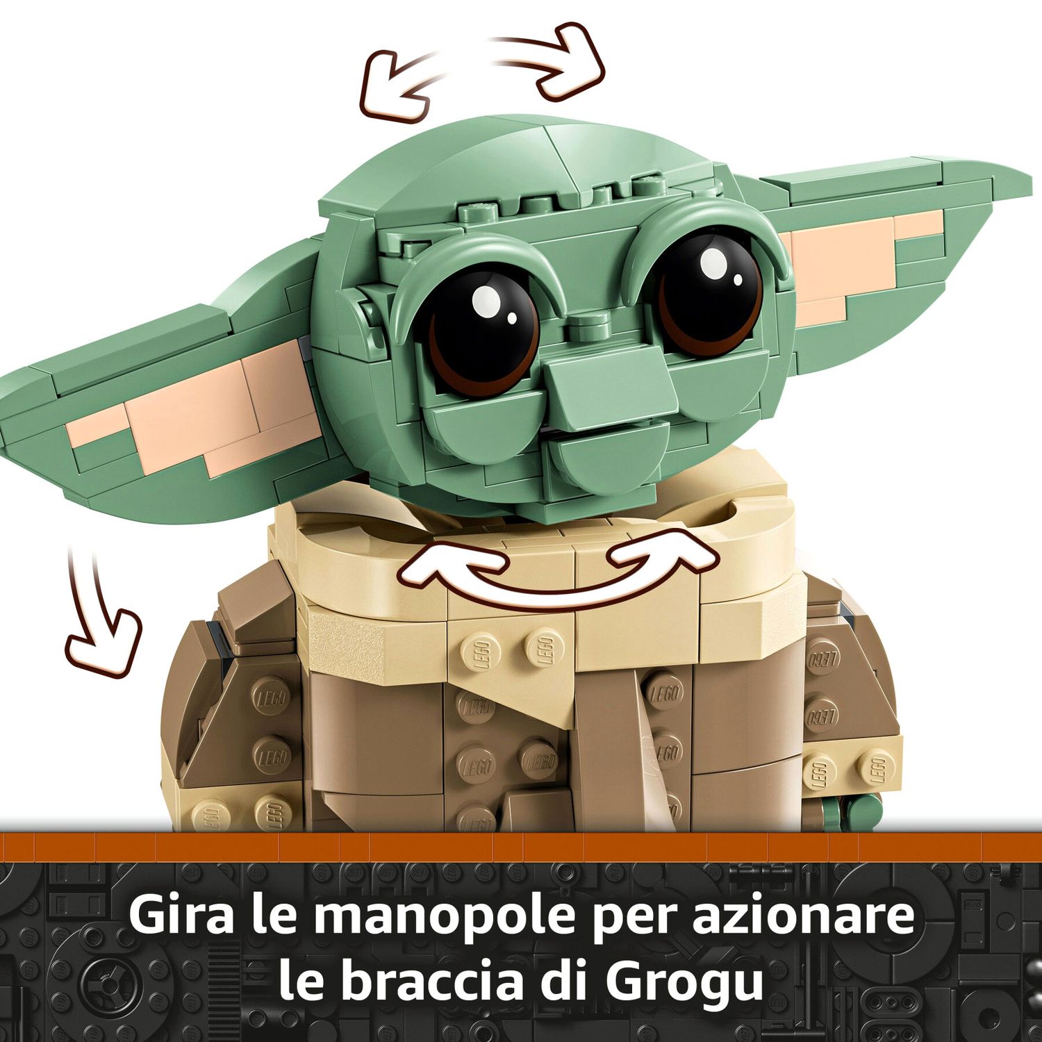 Lego Star Wars 75403 Grogu e Carrozzina con Rana Sorgan - LEGO