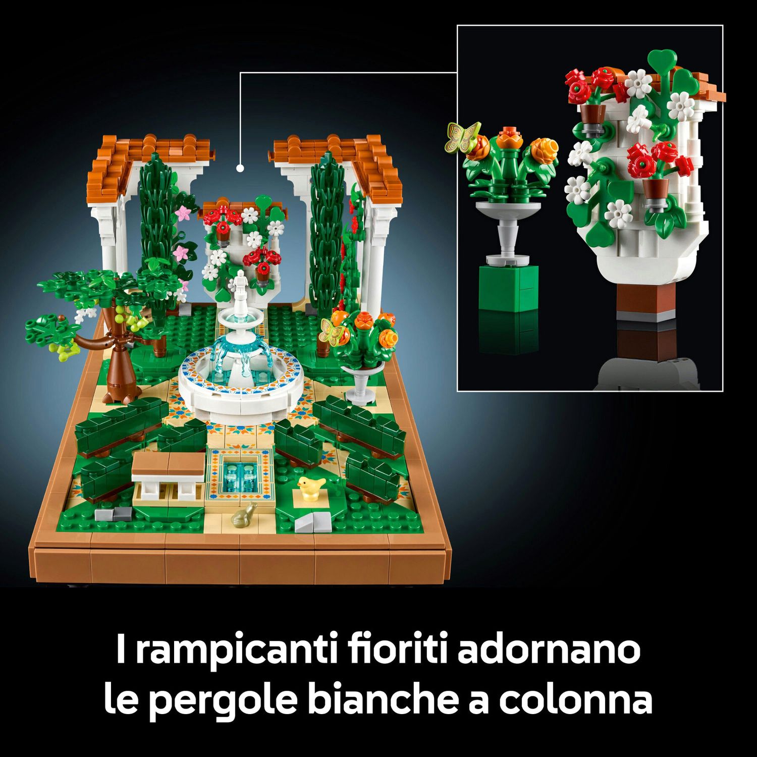 Lego Icons 10359 Il Giardino della Fontana - LEGO