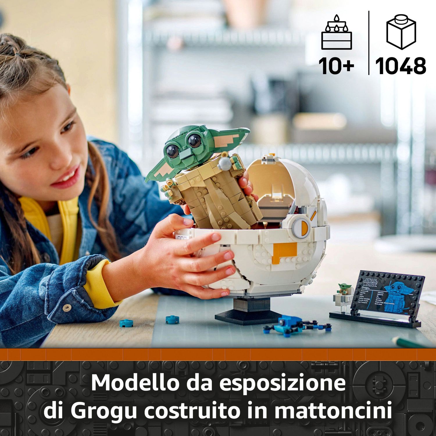 Lego Star Wars 75403 Grogu e Carrozzina con Rana Sorgan - LEGO