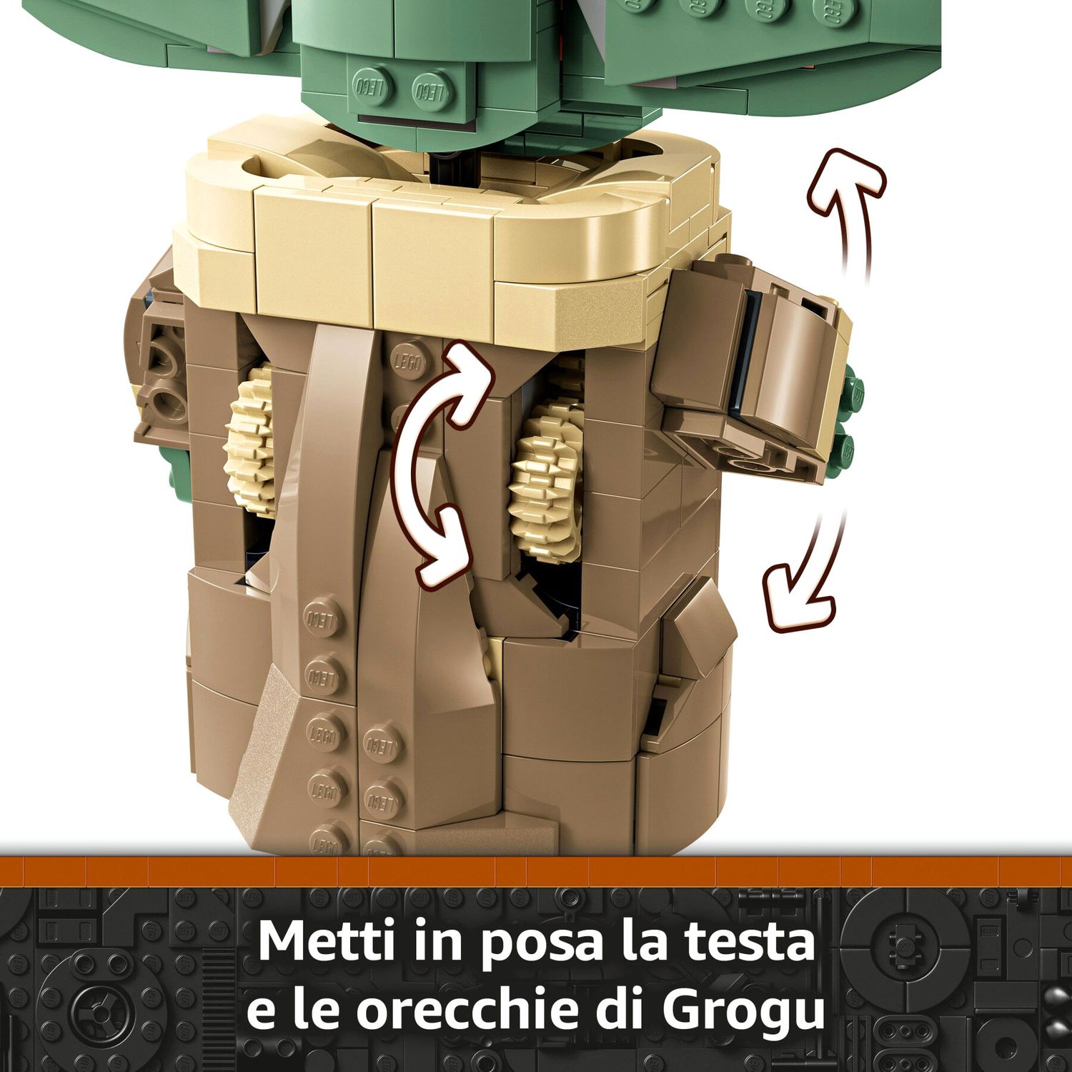 Lego Star Wars 75403 Grogu e Carrozzina con Rana Sorgan - LEGO