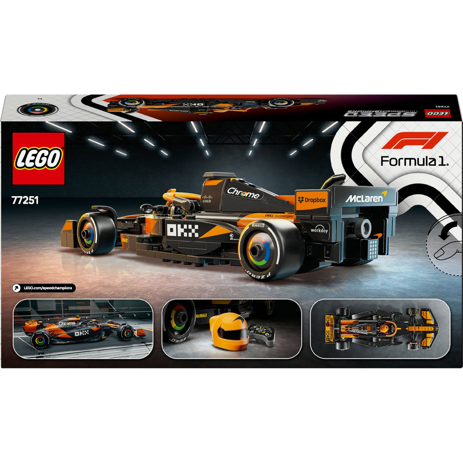 Lego Speed Champions 77251 - Auto da Corsa McLaren F1 Team MCL38 - LEGO